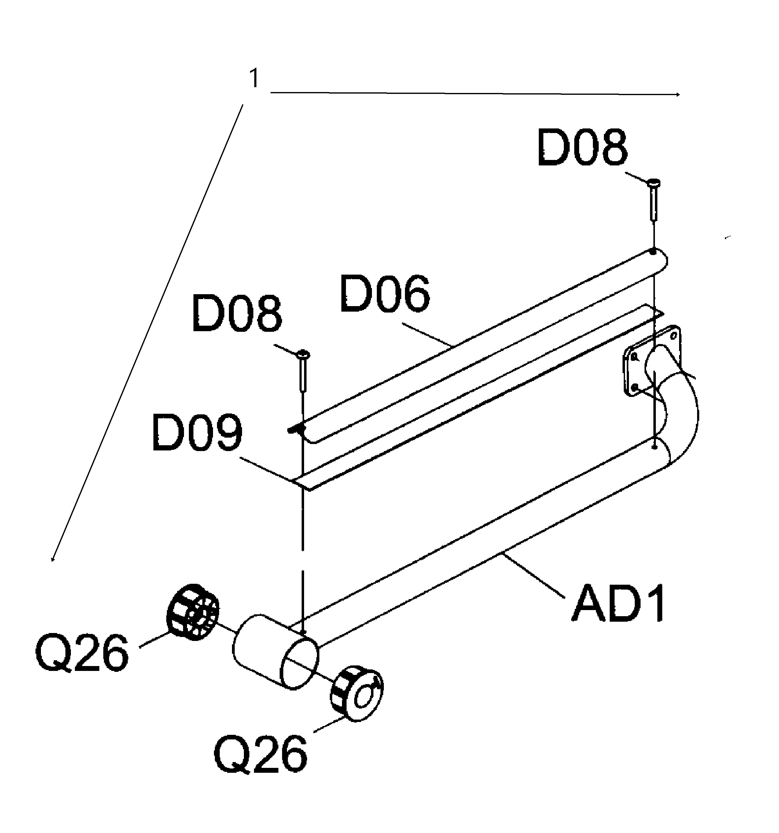 AFG 5.3AE r-guide rail diagram