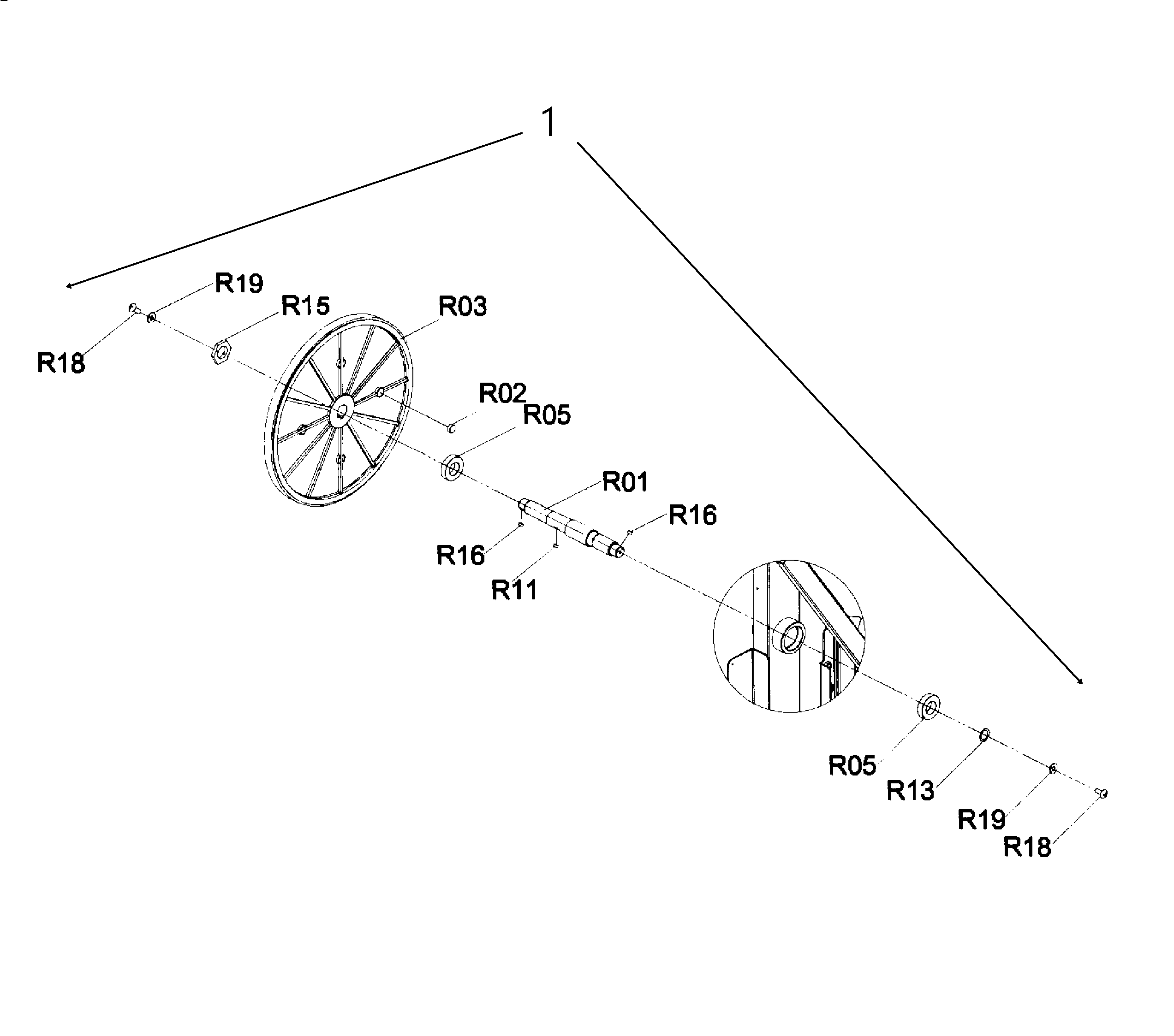 AFG 5.3AE drive axle diagram