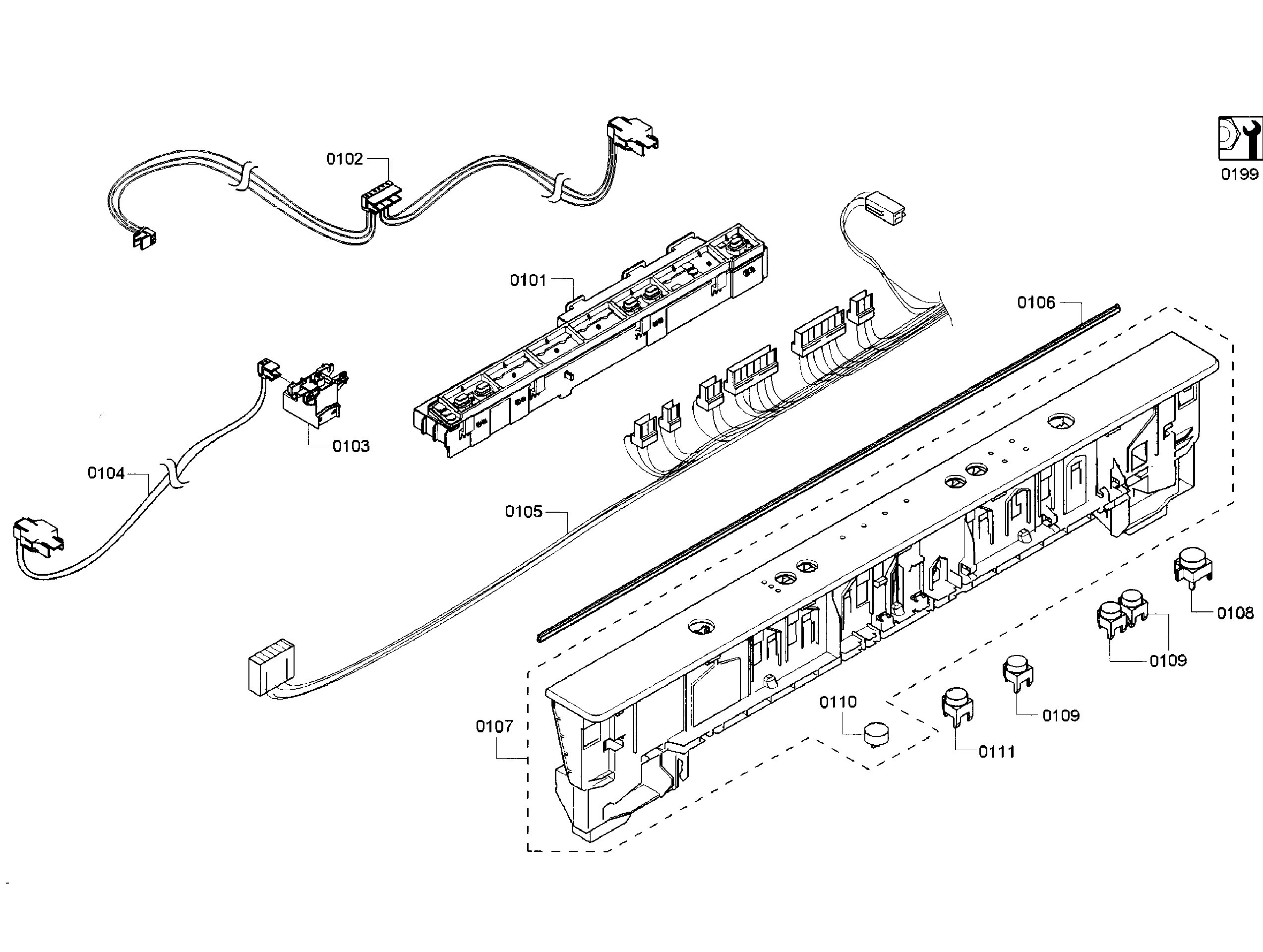 Bosch SHX3AR52UC/10 control panel diagram