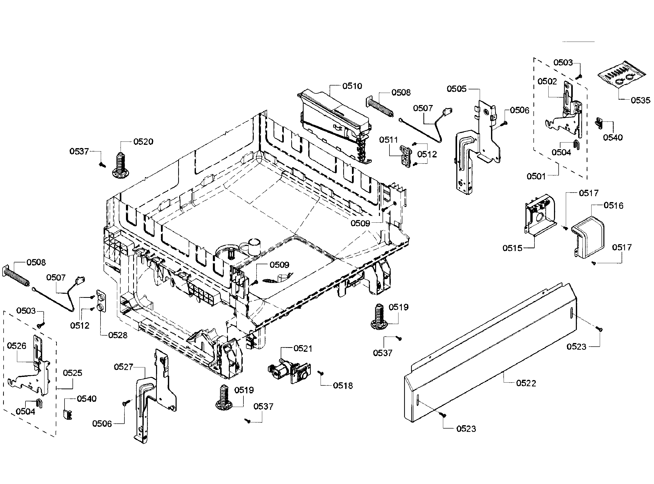 Bosch SHX3AR52UC/10 base section diagram
