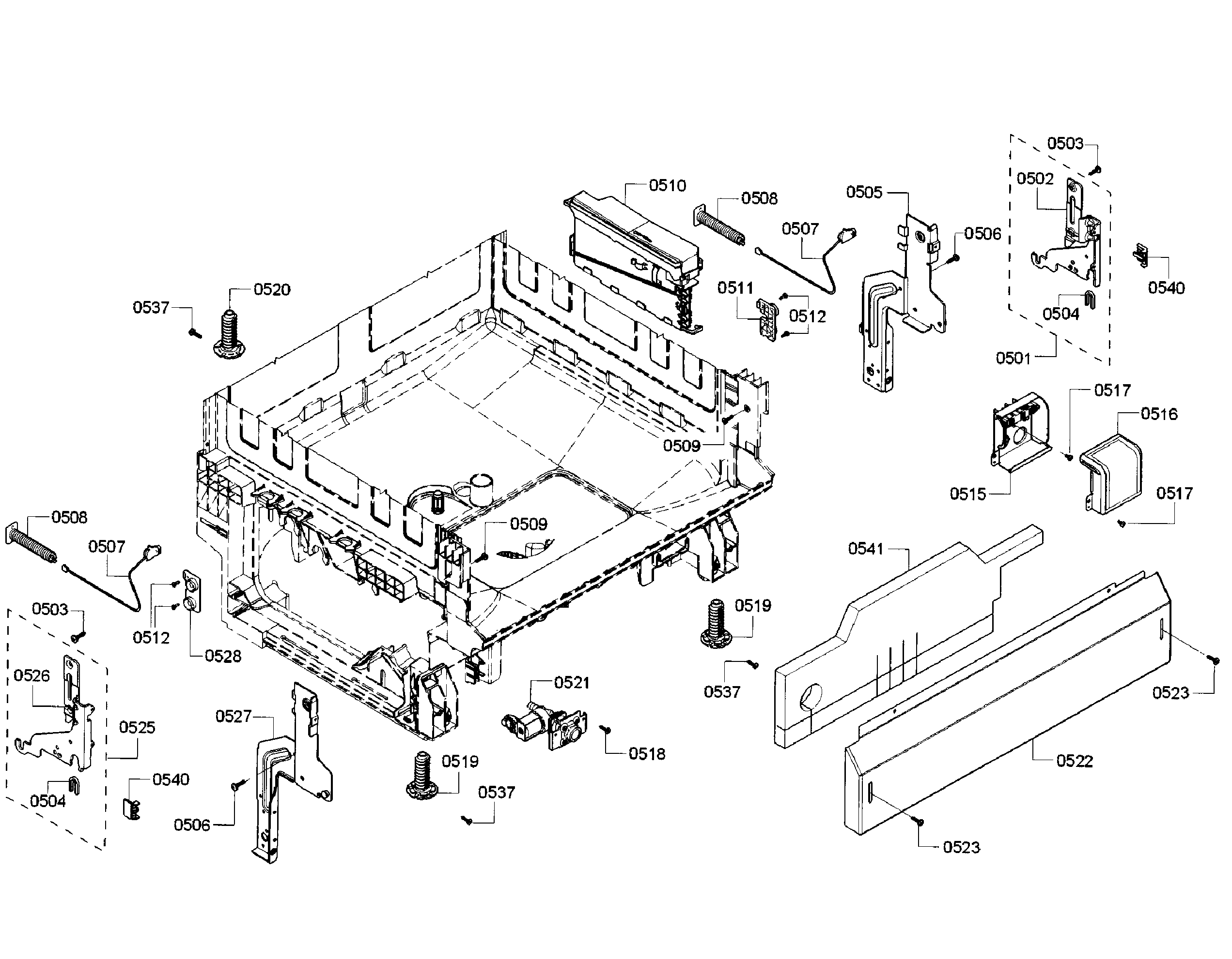 Bosch SHX3AR56UC/21 base section diagram