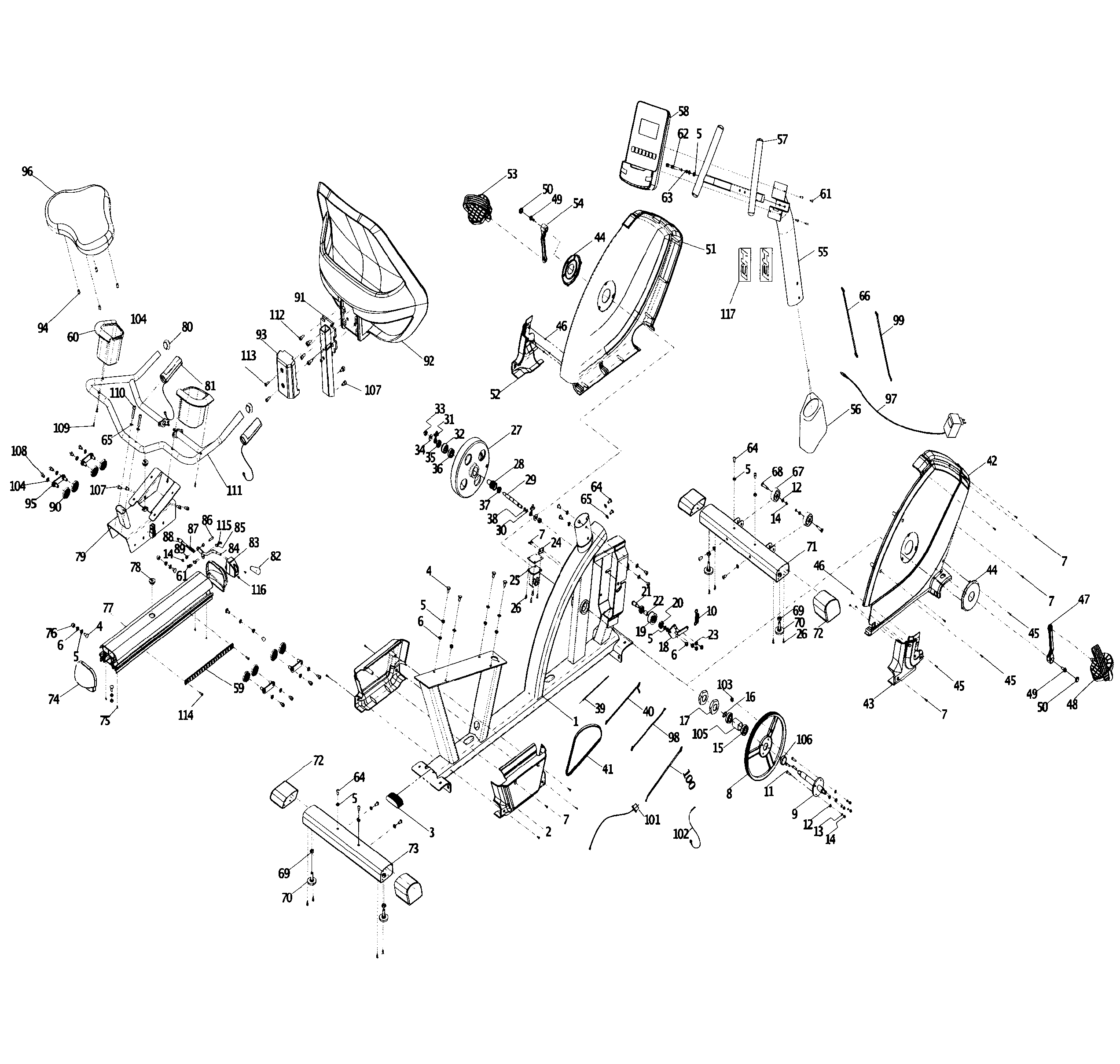 BH Fitness S3RI cycle diagram