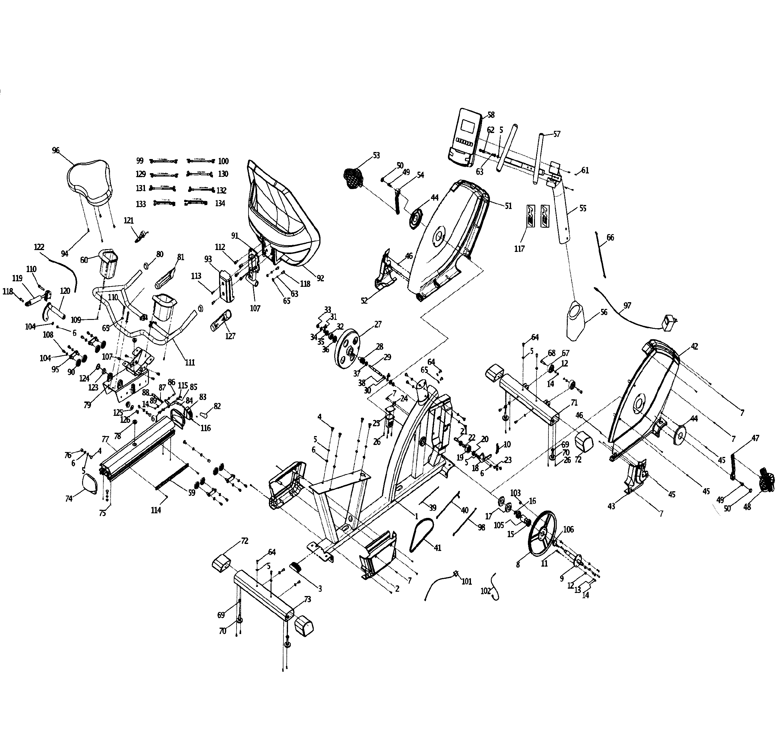 BH Fitness S5RI cycle diagram