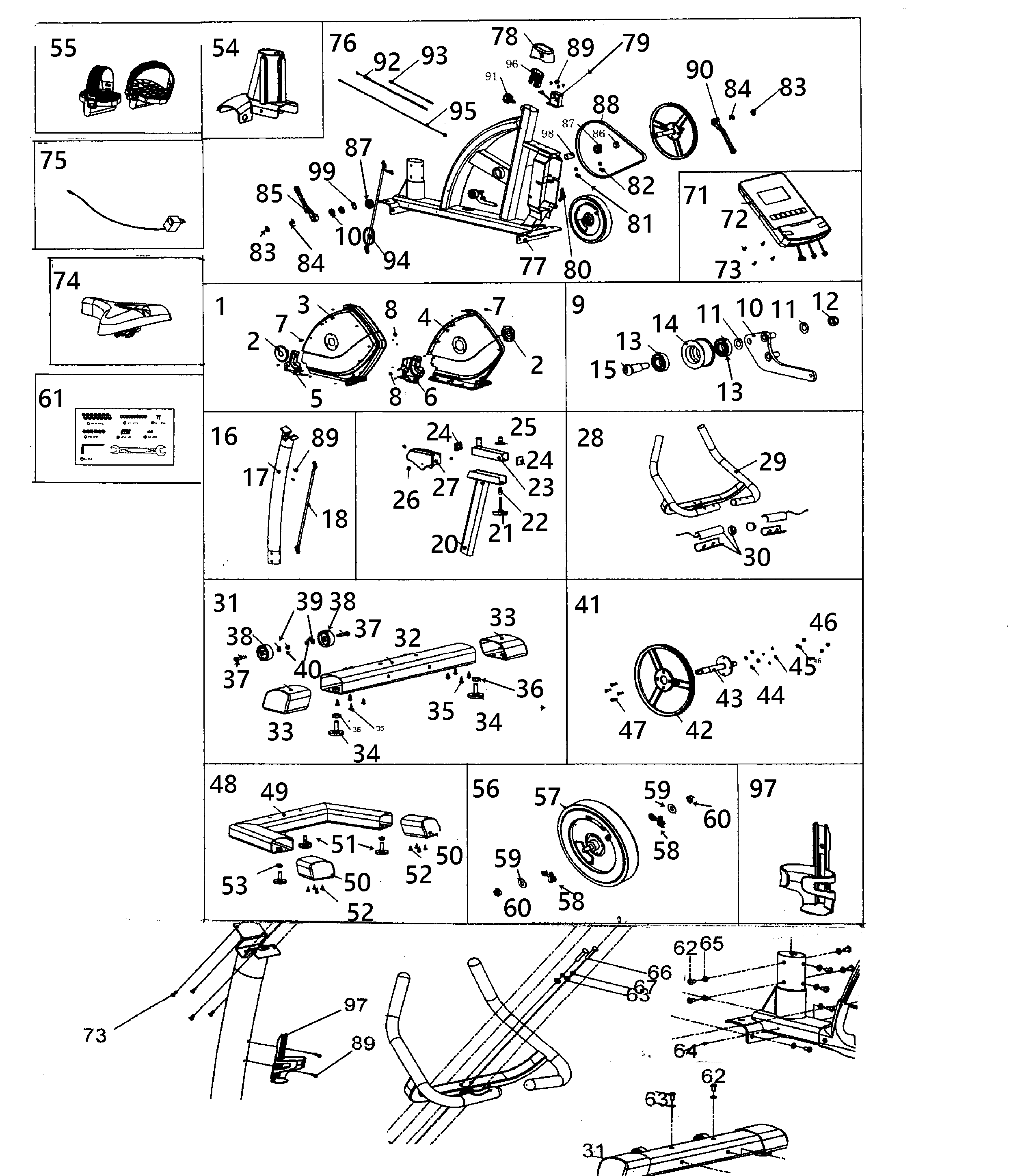 BH Fitness S5UI cycle diagram