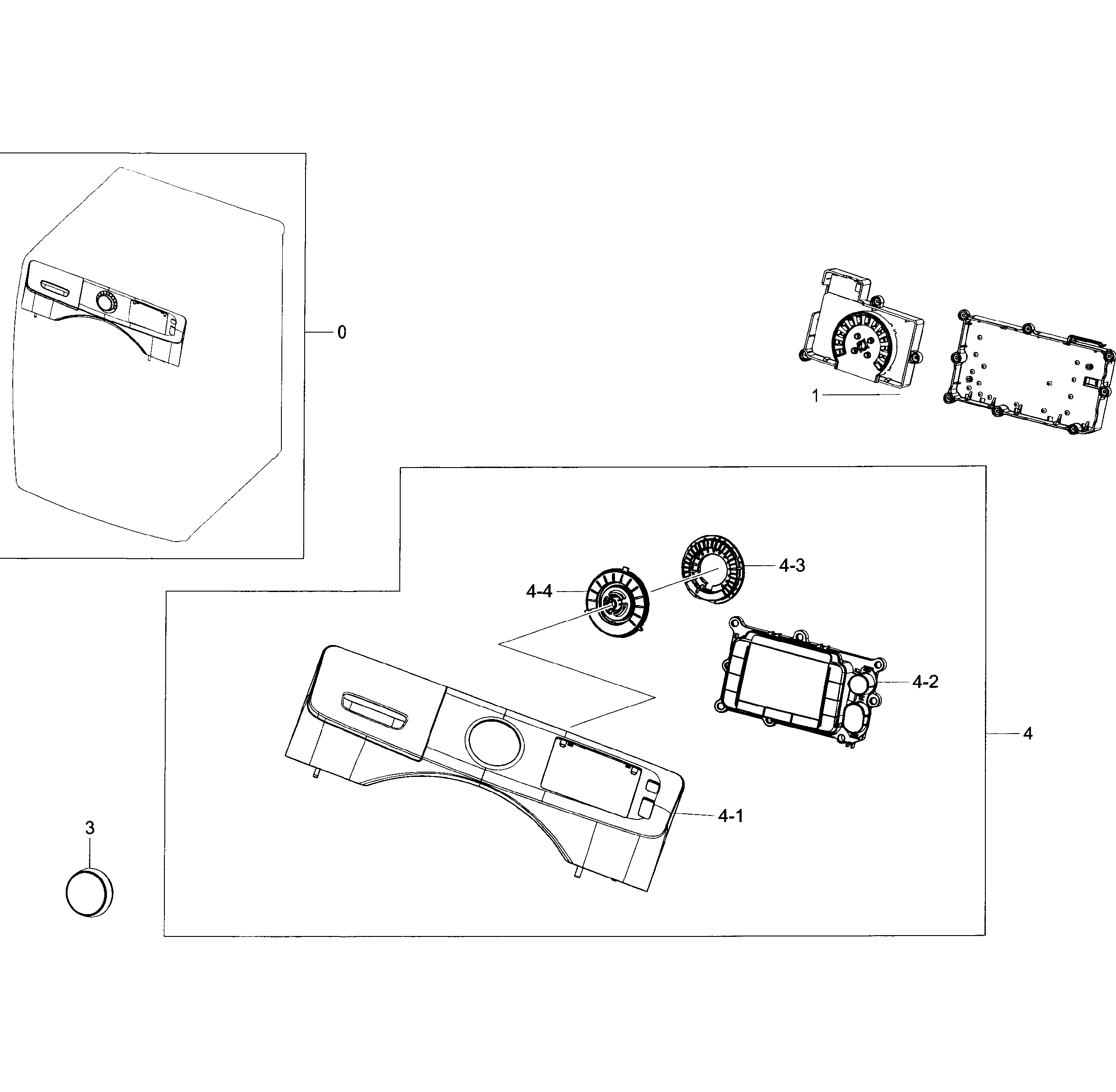 Samsung WF45H6300AW/A2-01 control panel diagram