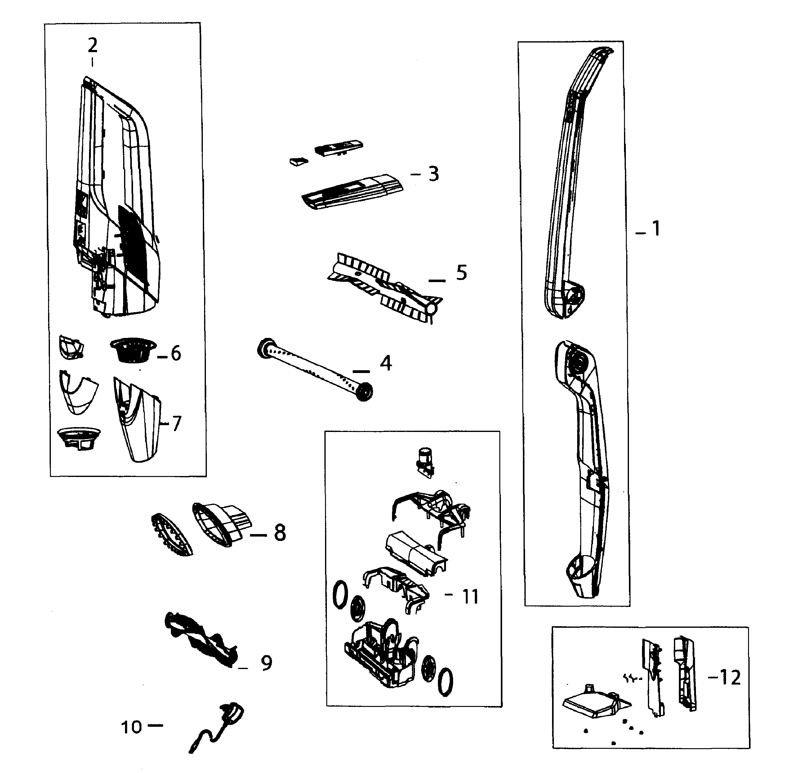 Bissell 1313 vacuum diagram
