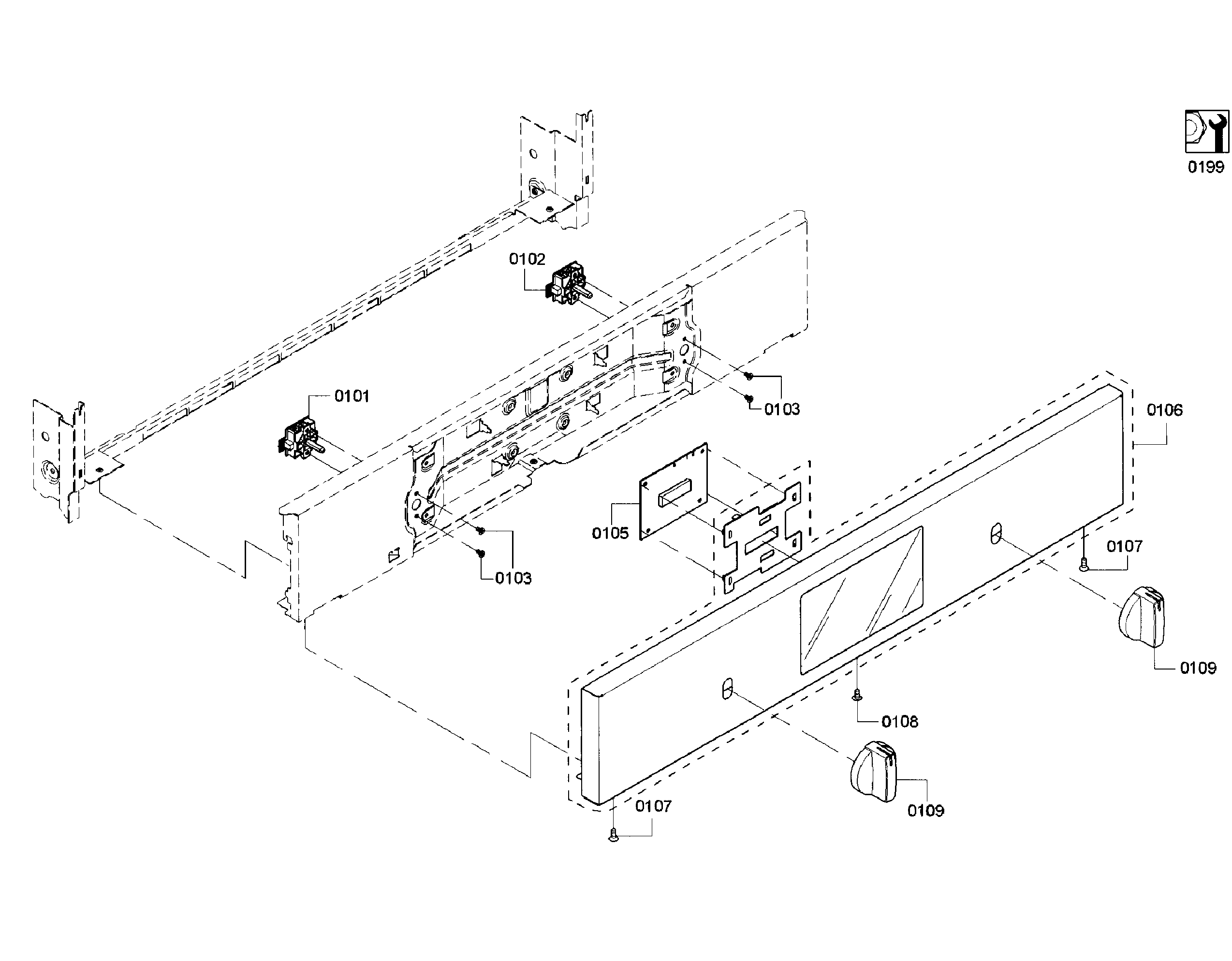 Bosch HBL5351UC/02 control panel diagram