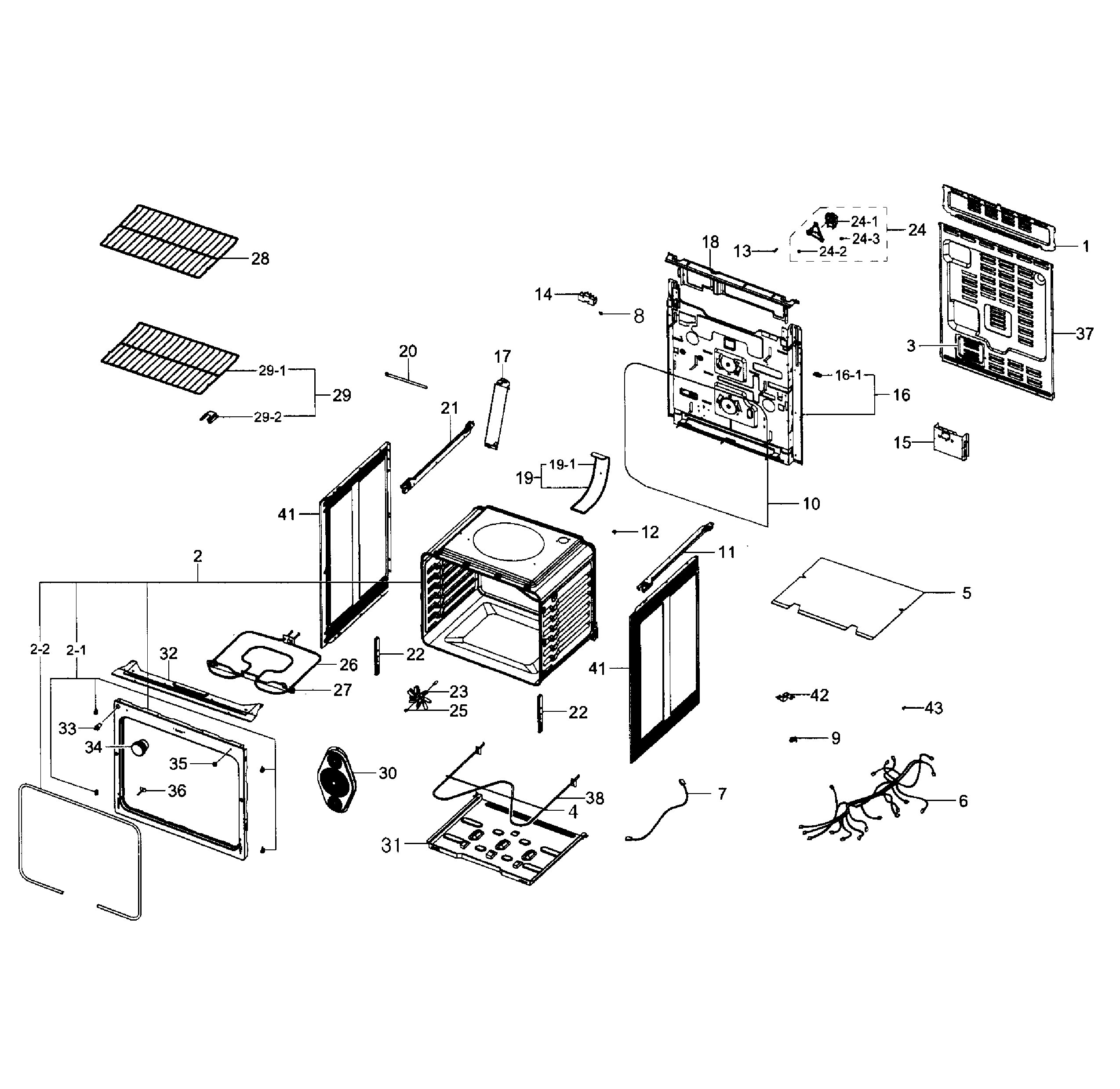 Samsung NE59J3420SS/AA-04 main section diagram