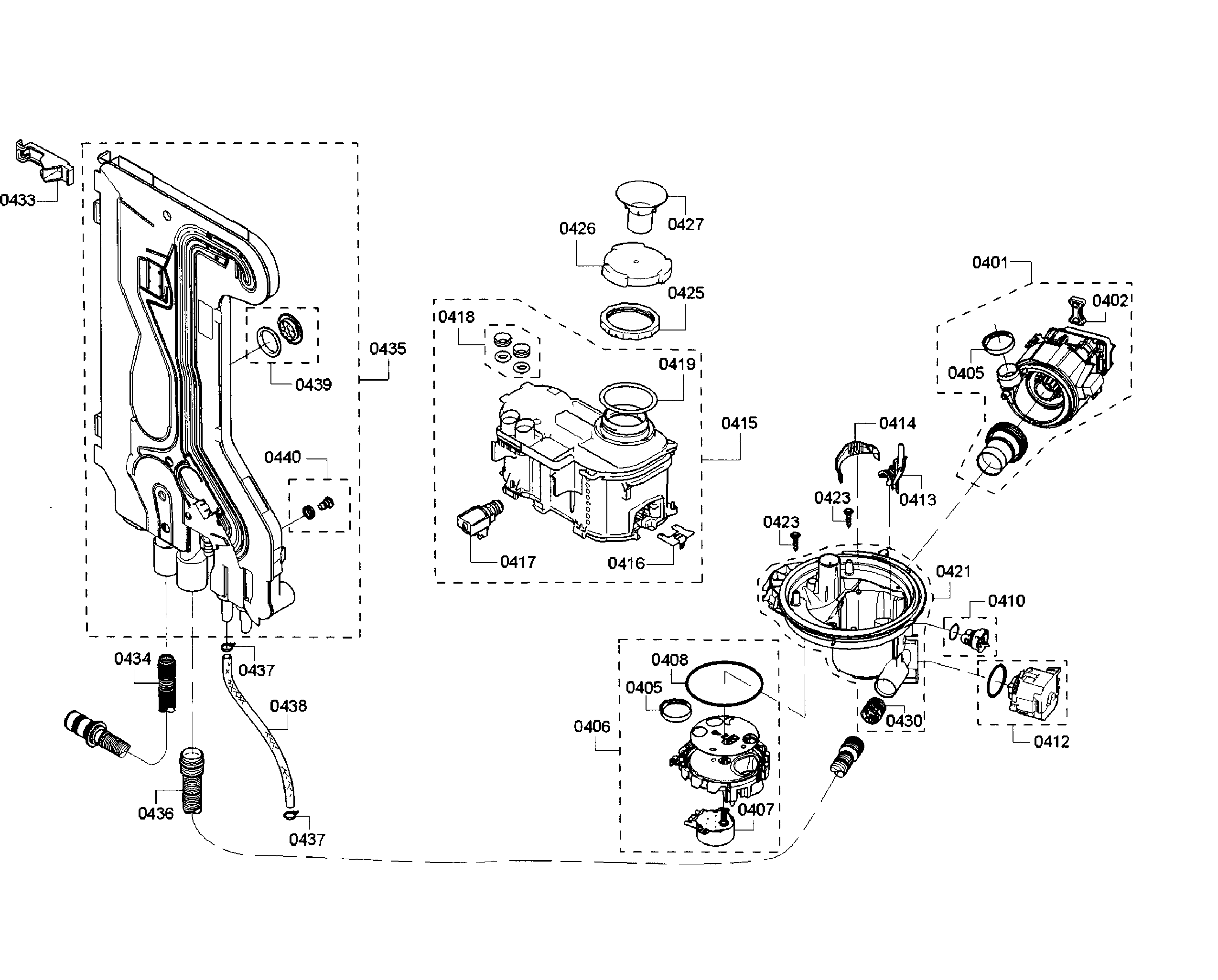 Bosch SHE7PT52UC/01 pump section diagram