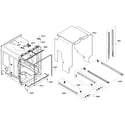 Bosch SHE68T56UC/07 cabinet section diagram