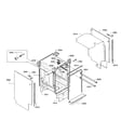 Bosch SPE68U55UC/33 cabinet section diagram