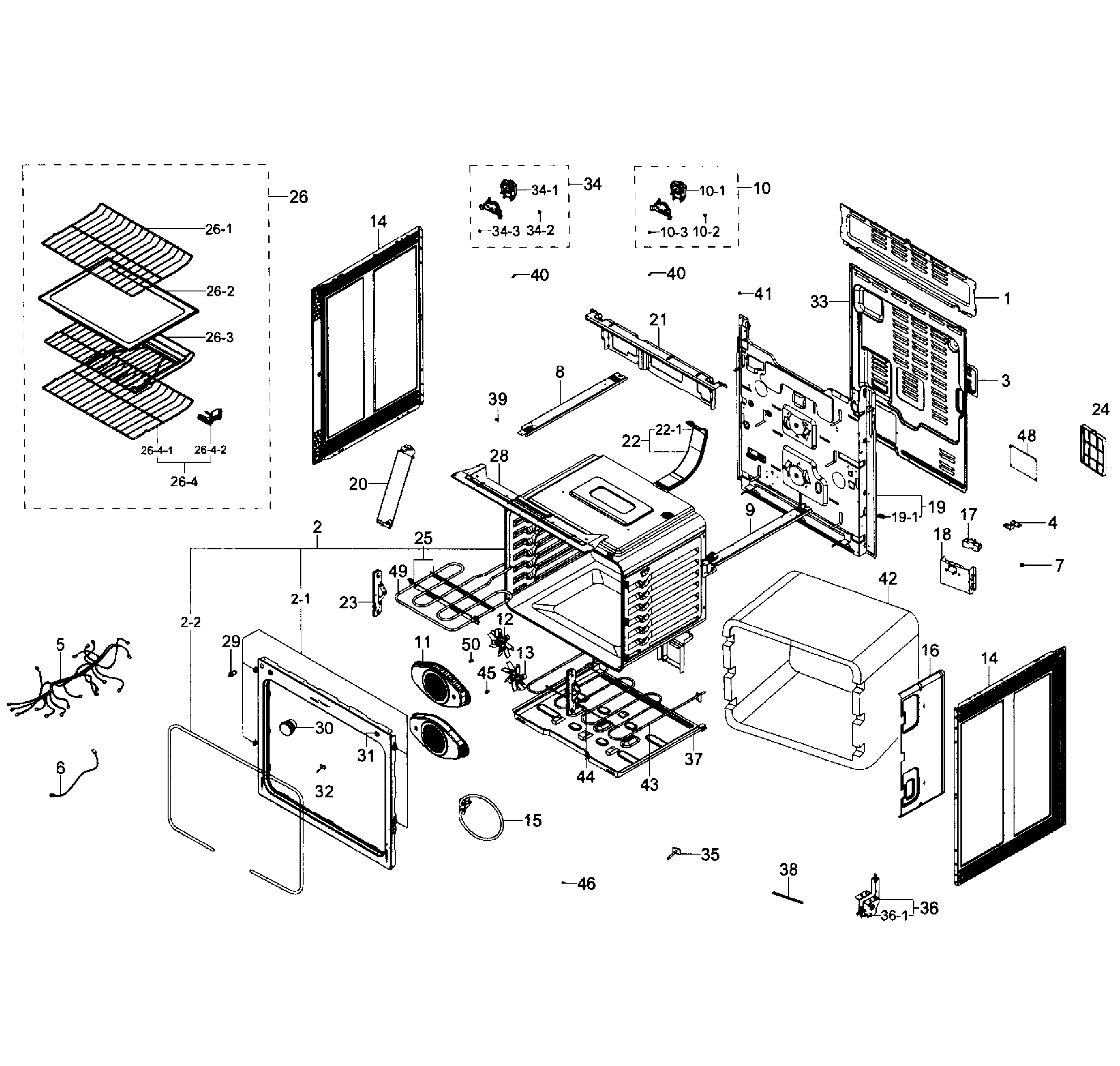 Samsung NE59J7750WS/AA-02 main section diagram