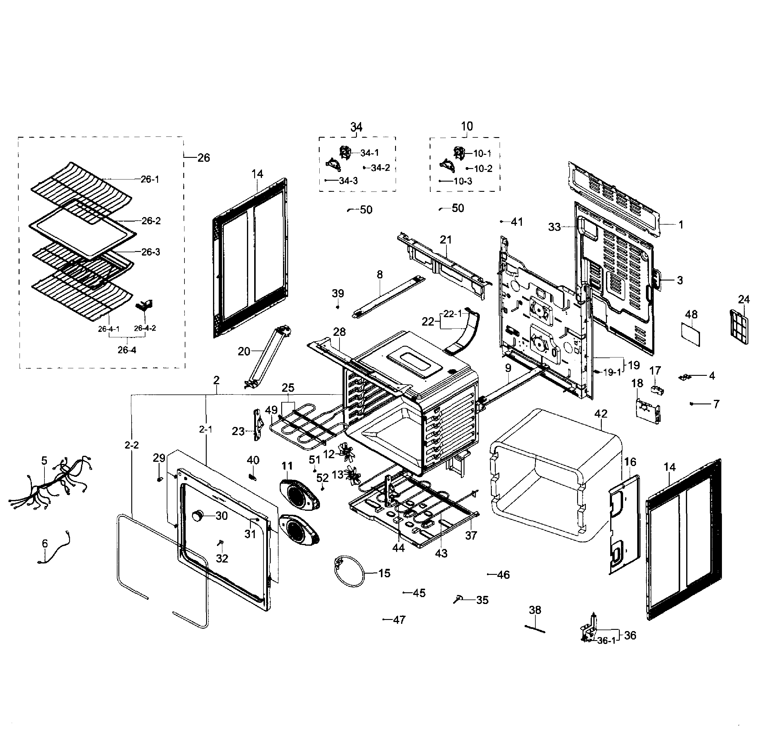 Samsung NE59J7850WG/AA-02 main section diagram