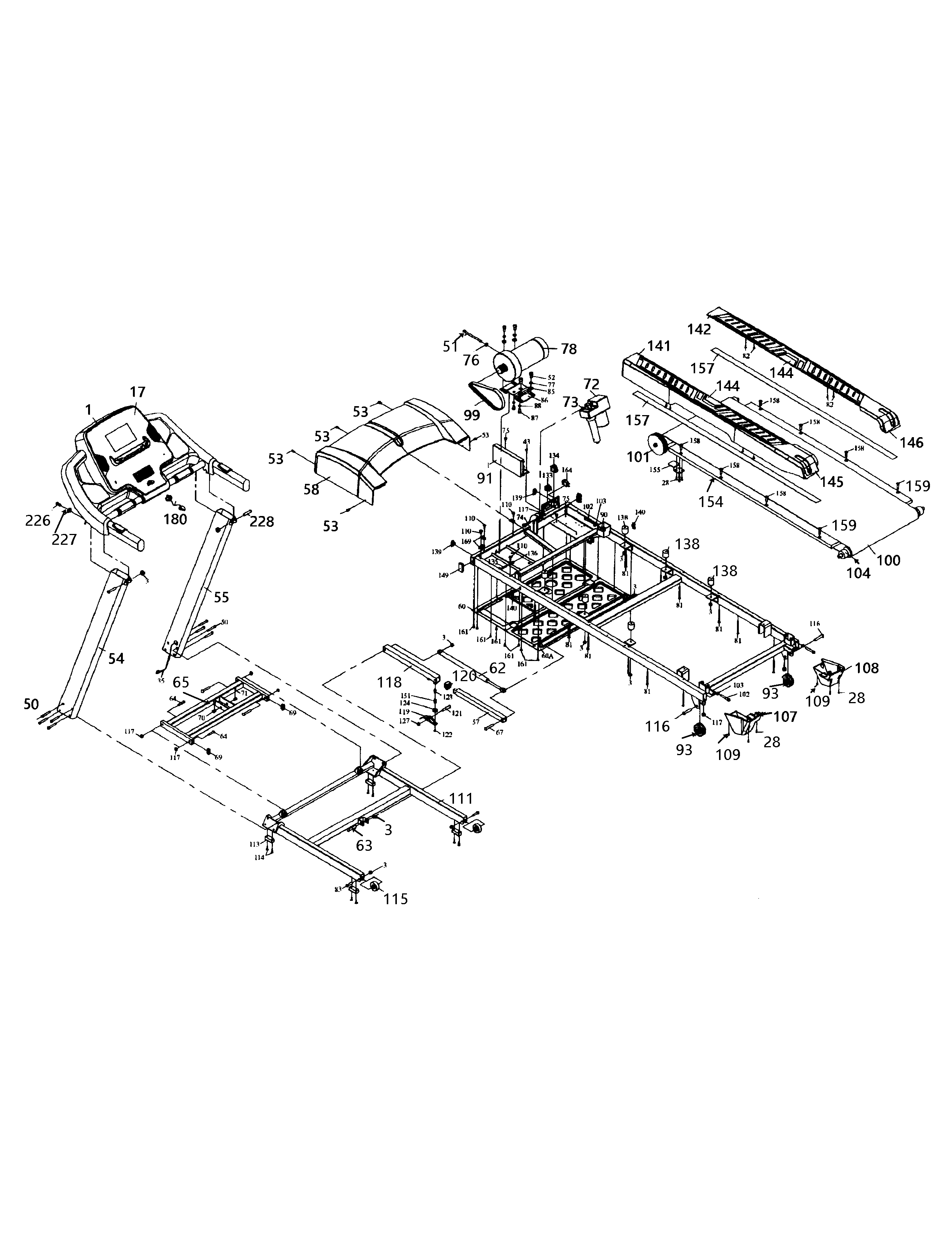 BH Fitness S1TI main asy diagram