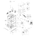 Samsung RF263BEAEBC/AA-03 cabinet diagram