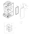 Samsung RF263BEAEBC/AA-03 fridge door r diagram