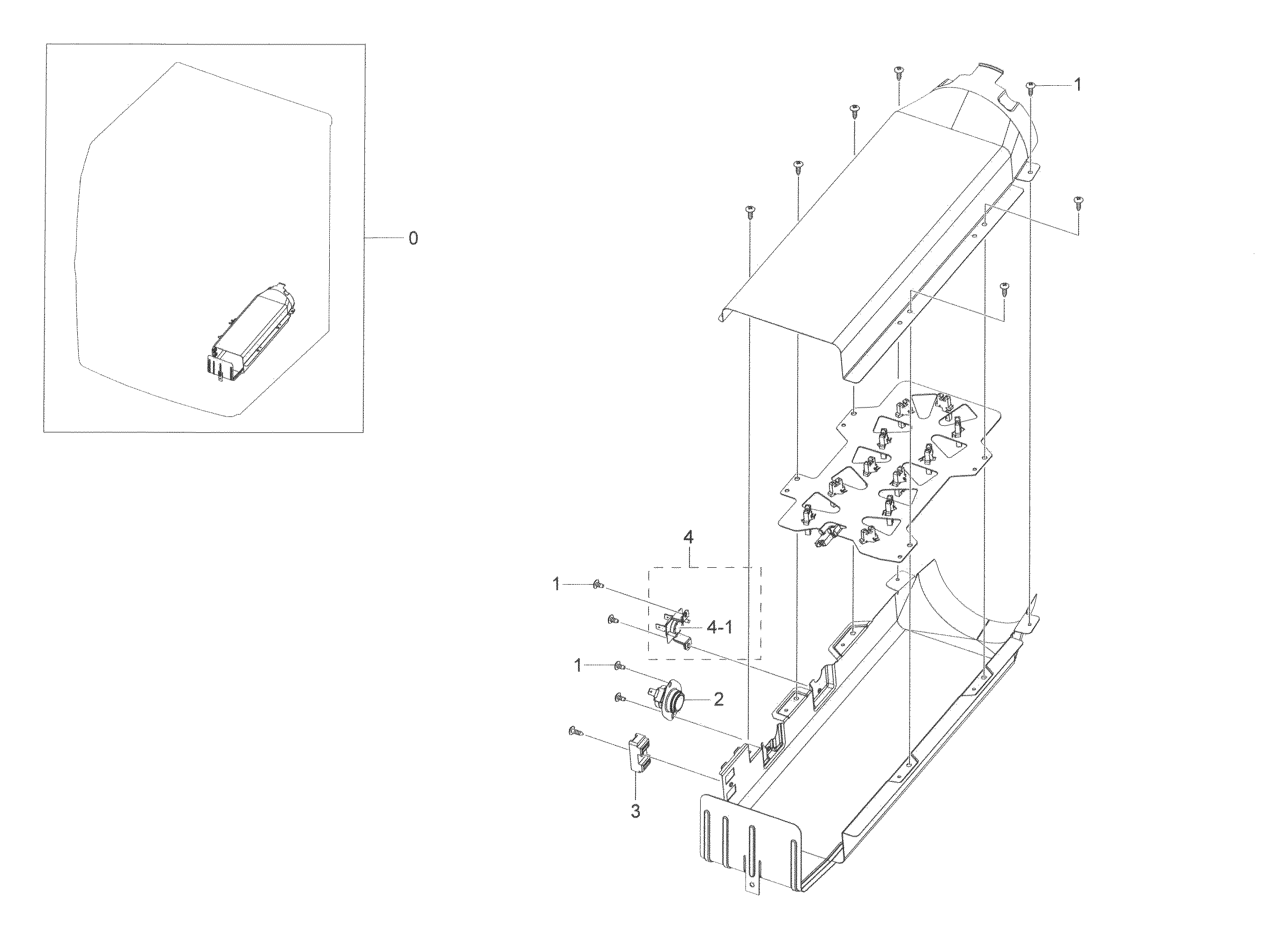 Samsung DV45K6500EV/A3-00 duct heater diagram
