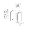 Samsung RF34H9950S4/AA-05 freezer door l diagram