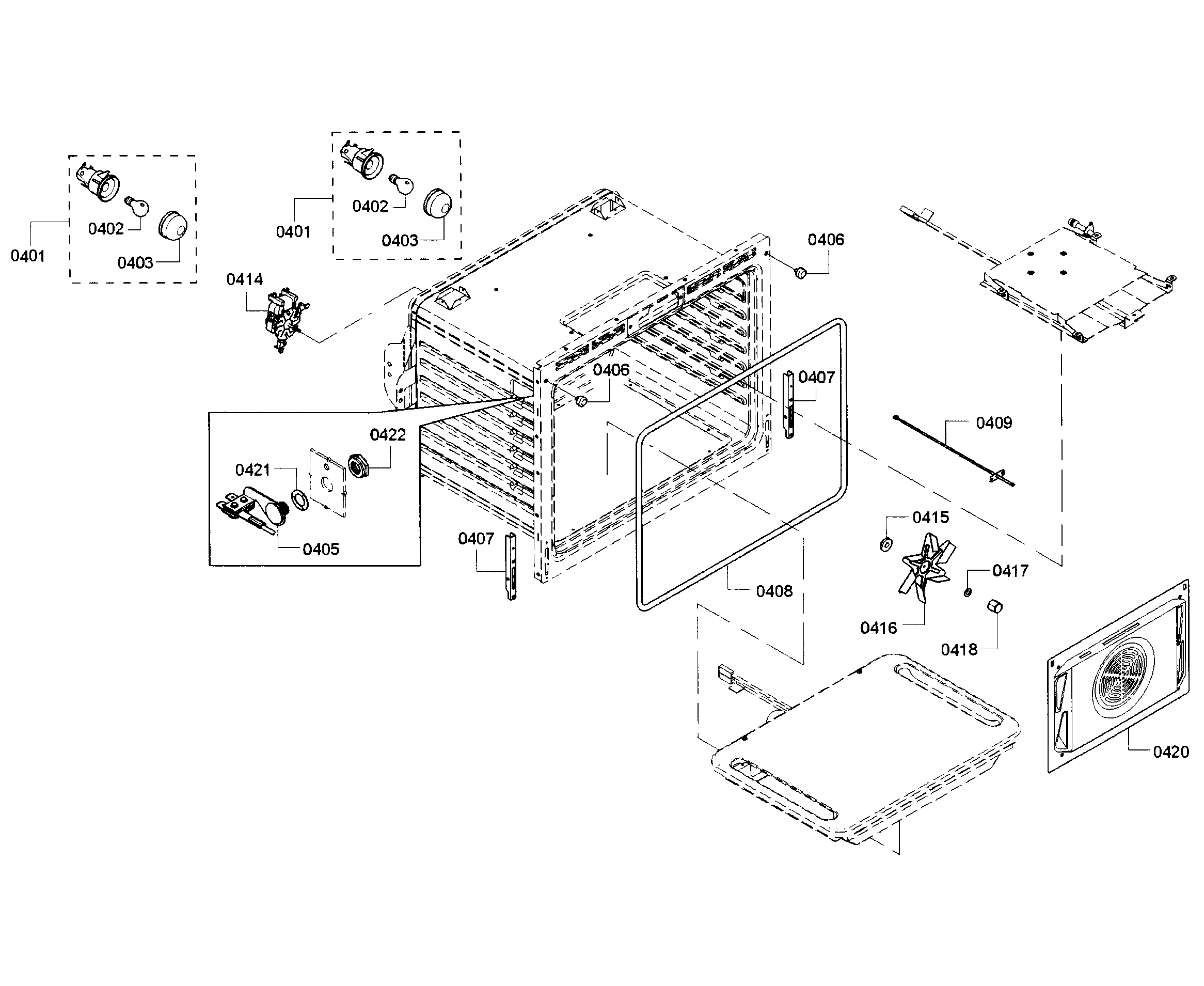 Bosch HGIP054UC/01 cavity diagram