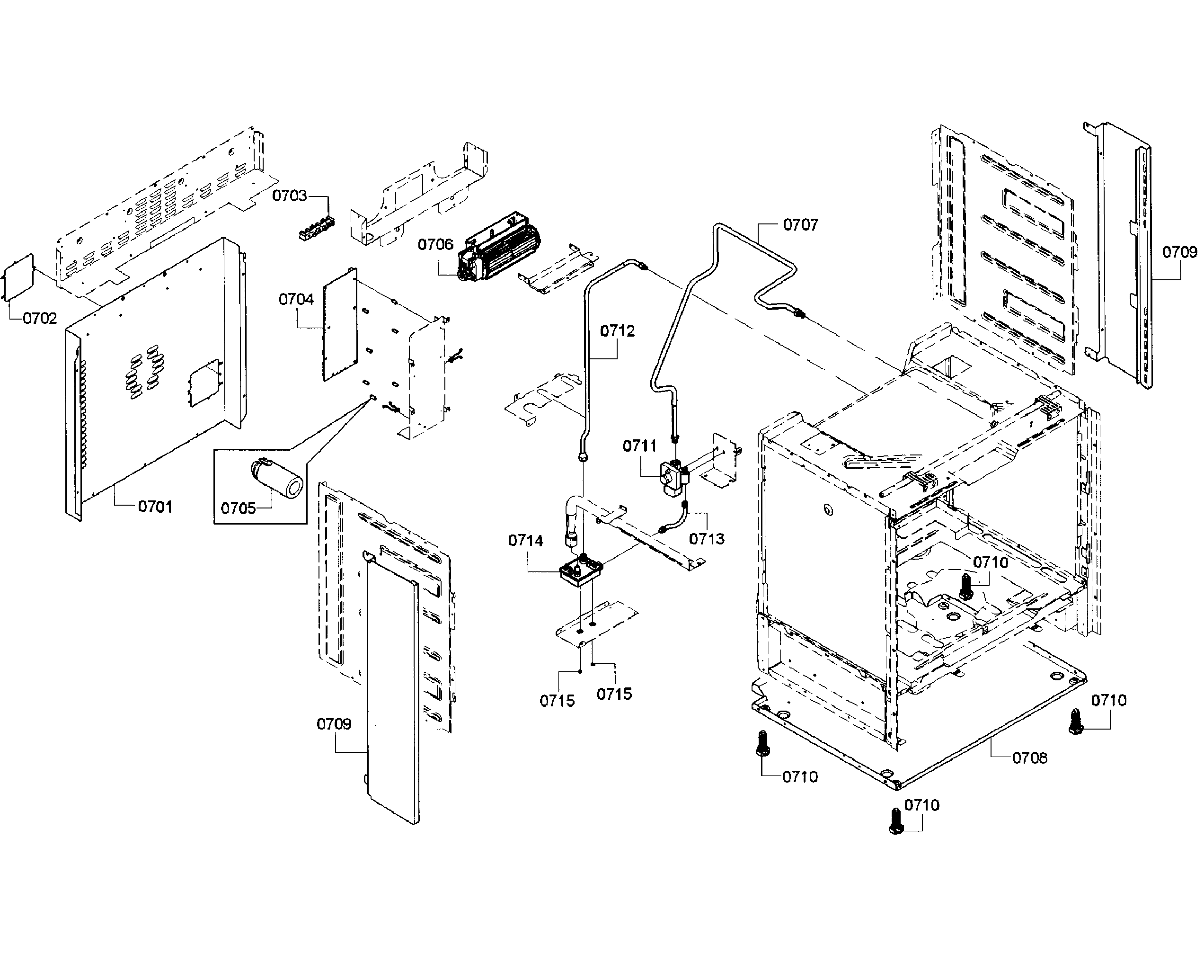 Bosch HGIP054UC/01 frame diagram