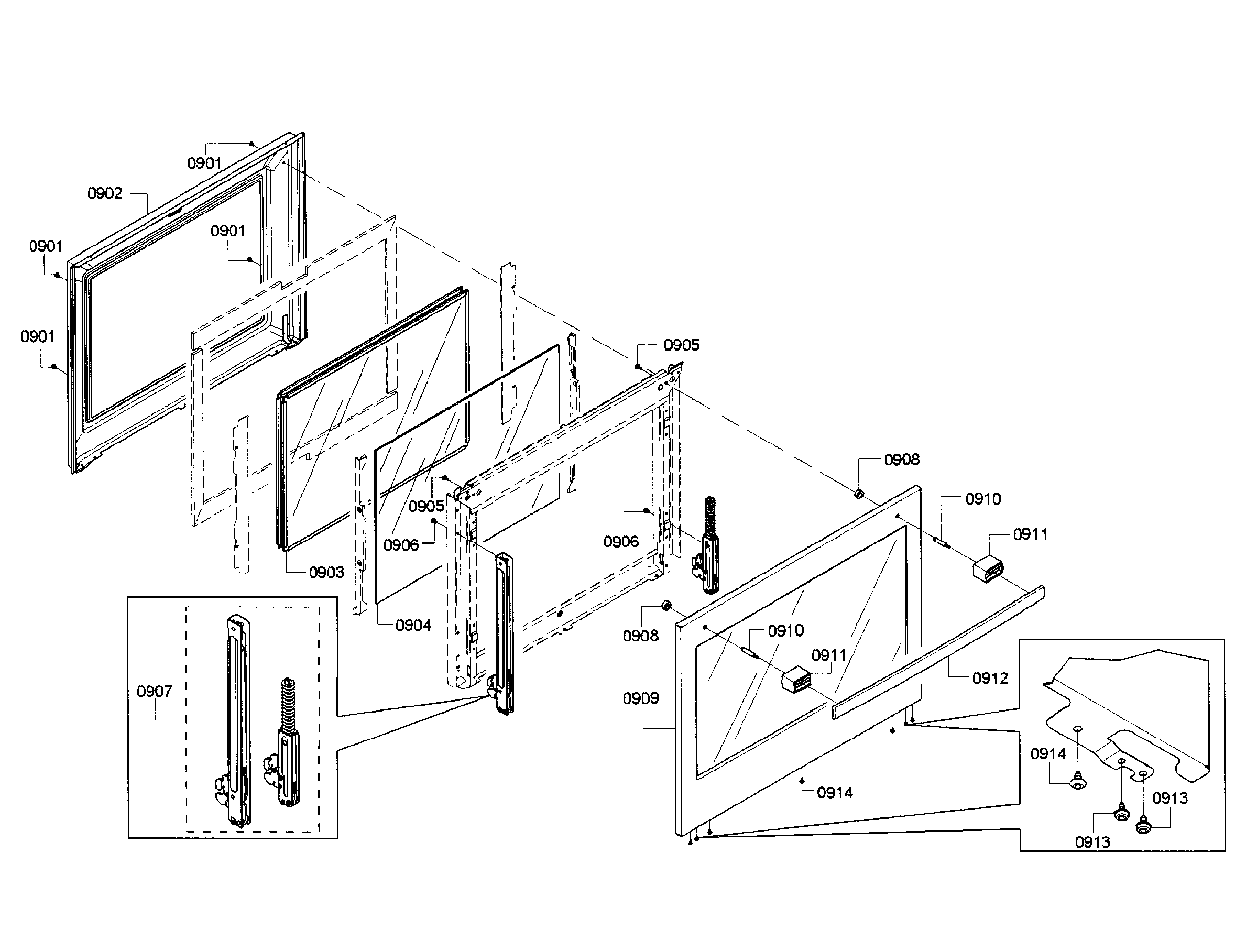 Bosch HGIP054UC/01 door diagram