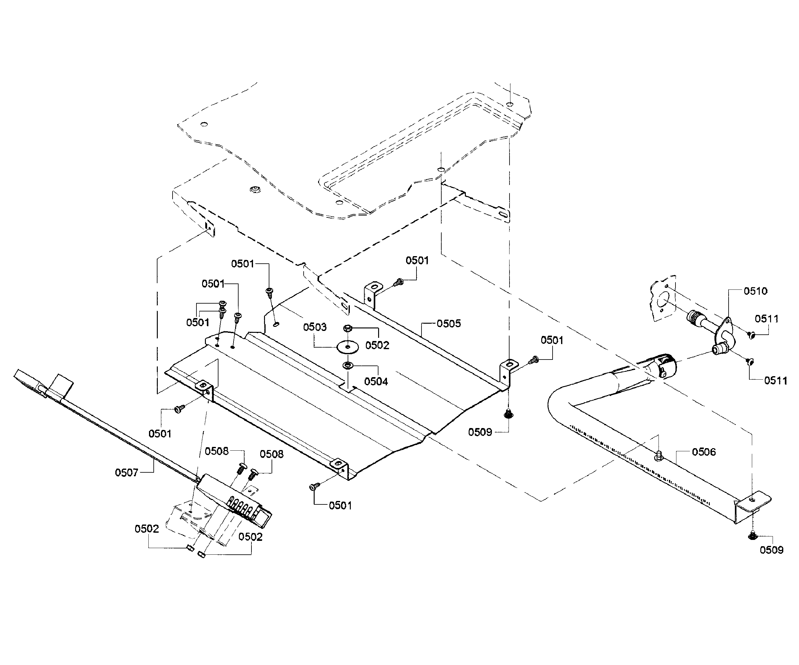 Bosch HGIP054UC/05 burner asy diagram