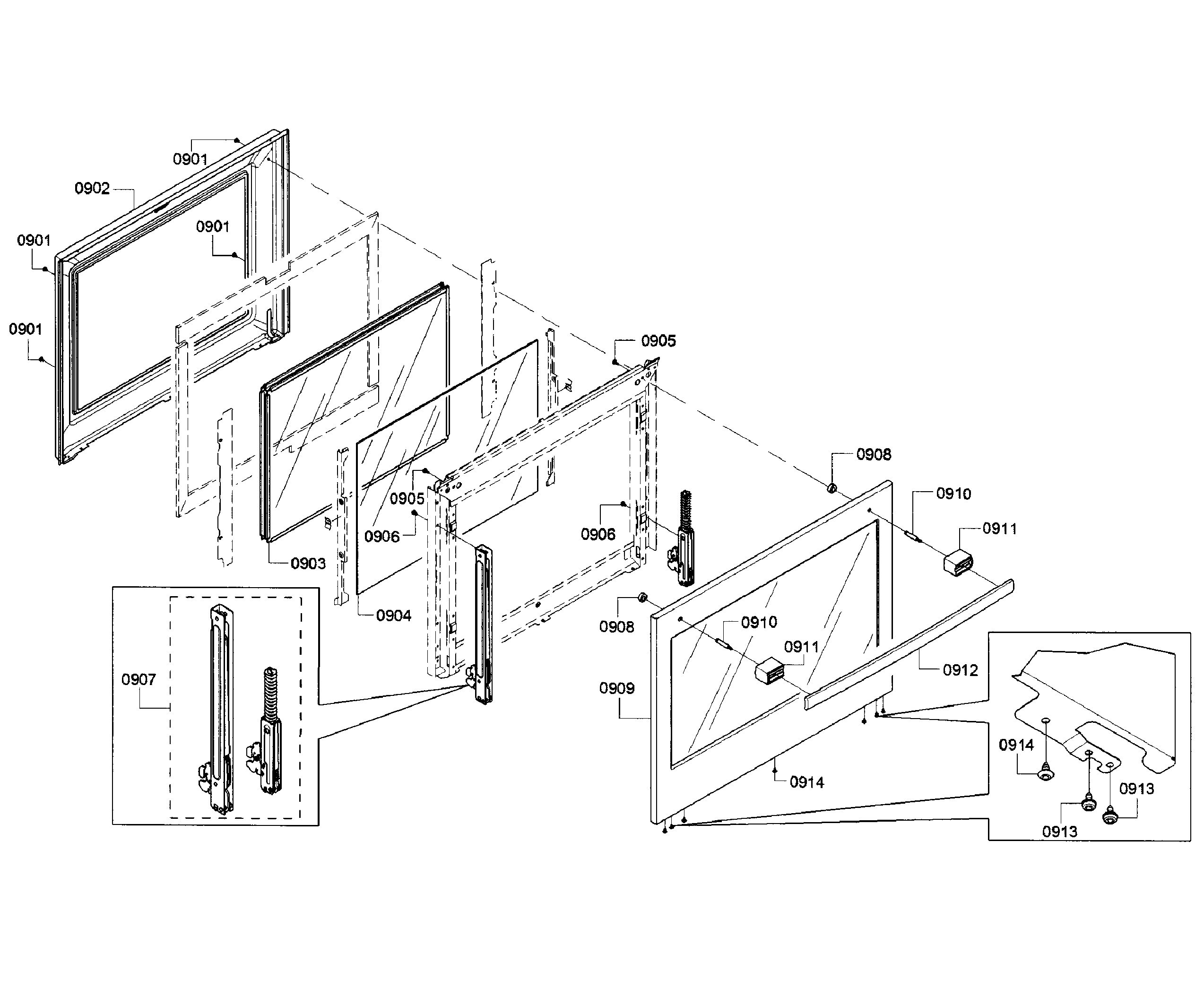 Bosch HGIP054UC/05 door diagram