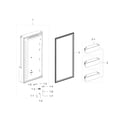 Samsung RF28K9070SG/AA-00 freezer door l diagram