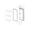 Samsung RF28K9070SG/AA-00 fridge door r diagram