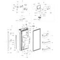 Samsung RF28K9070SG/AA-00 fridge door l diagram