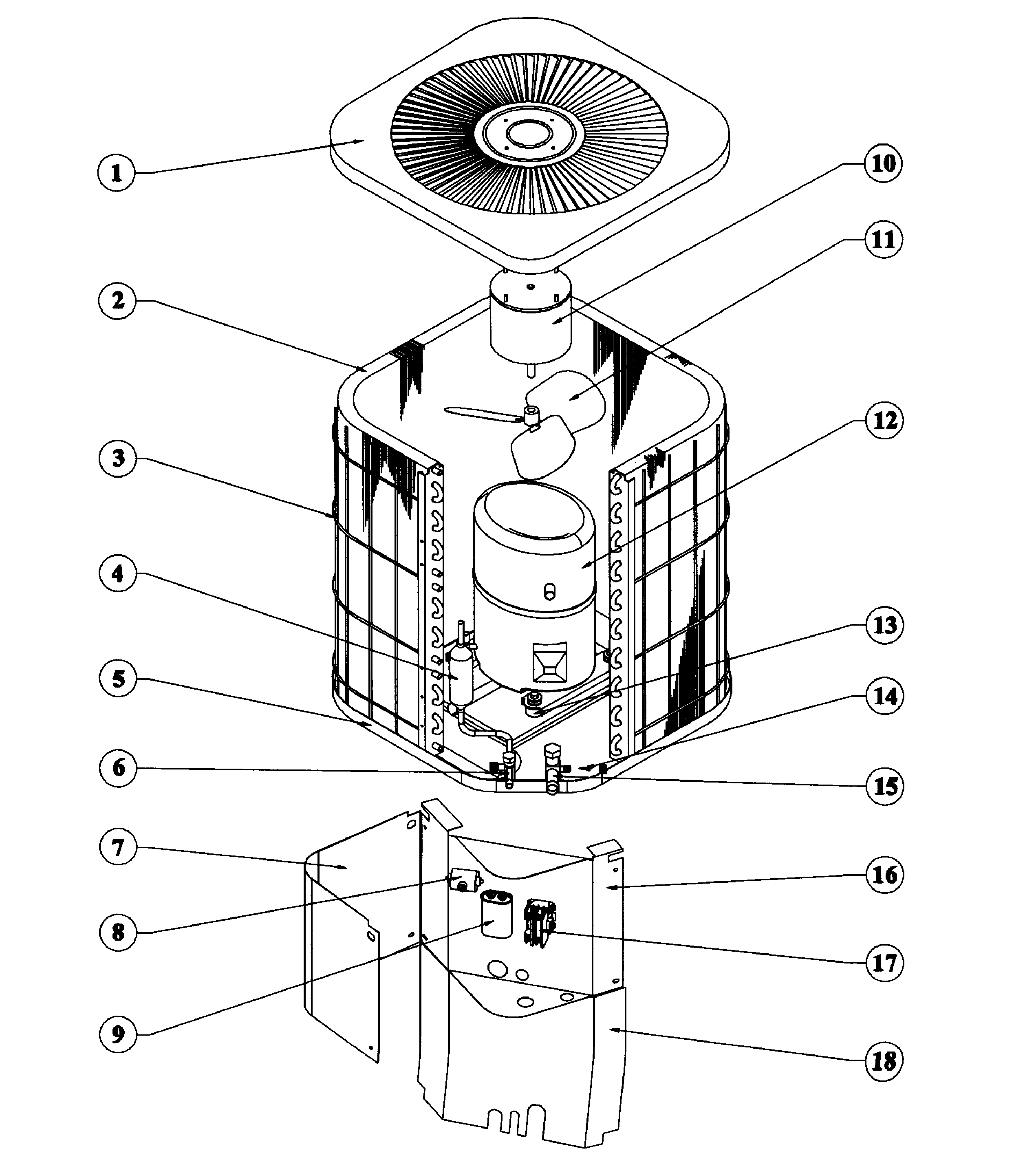 Goodman CK36-1B main asy diagram