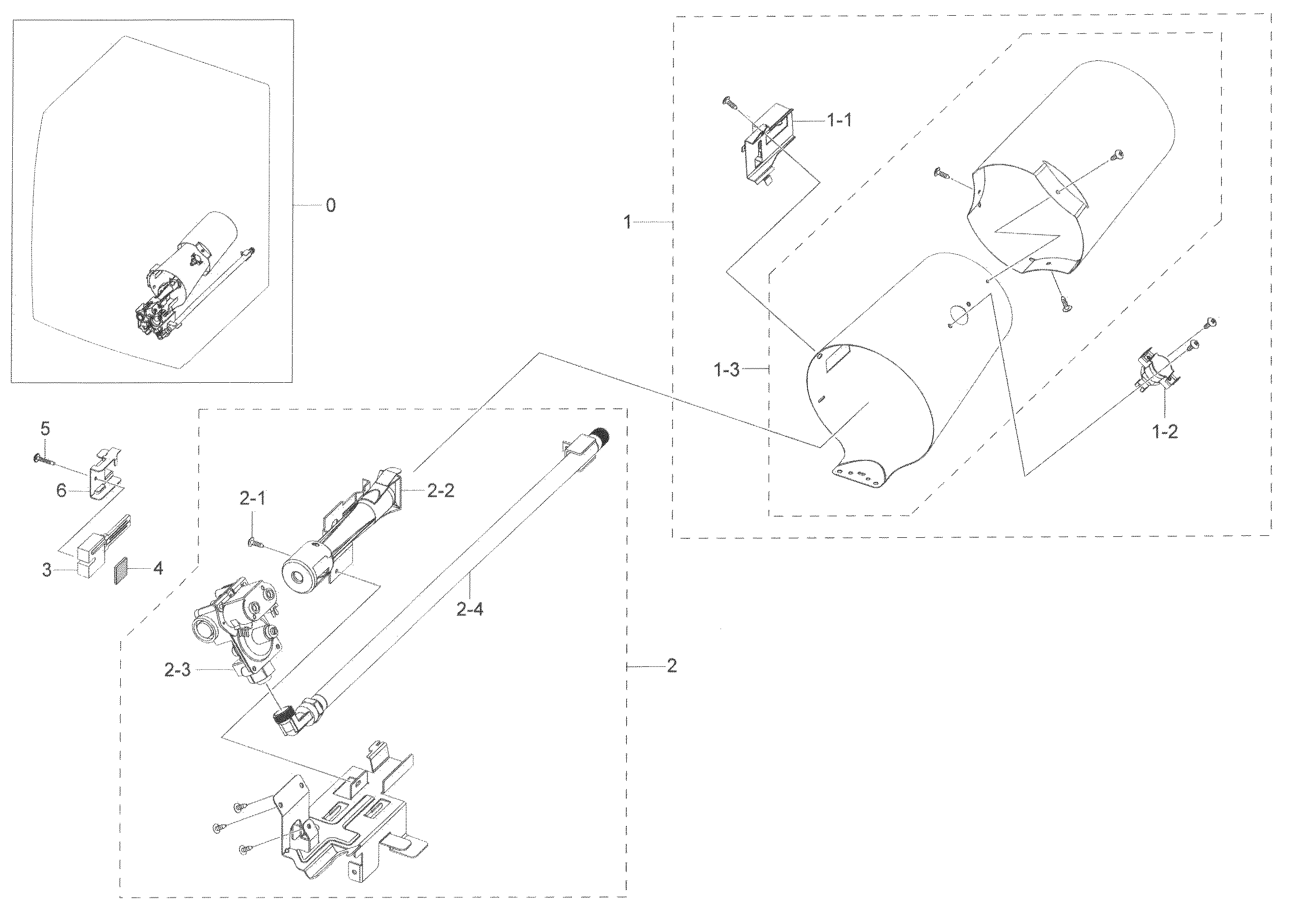 Samsung DV45K6200GZ/A3-00 duct & burner diagram