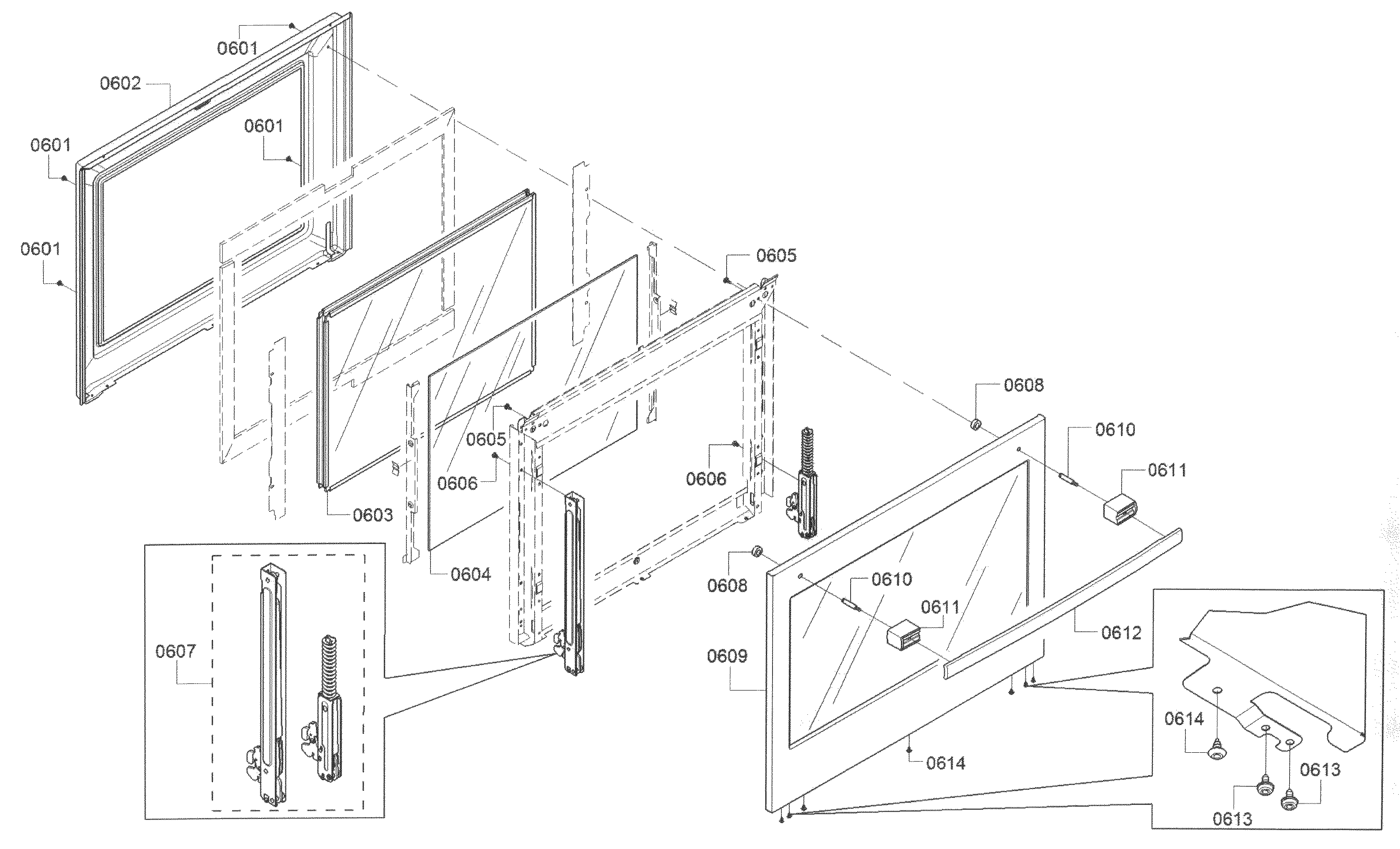 Bosch HEI8054U/04 door diagram