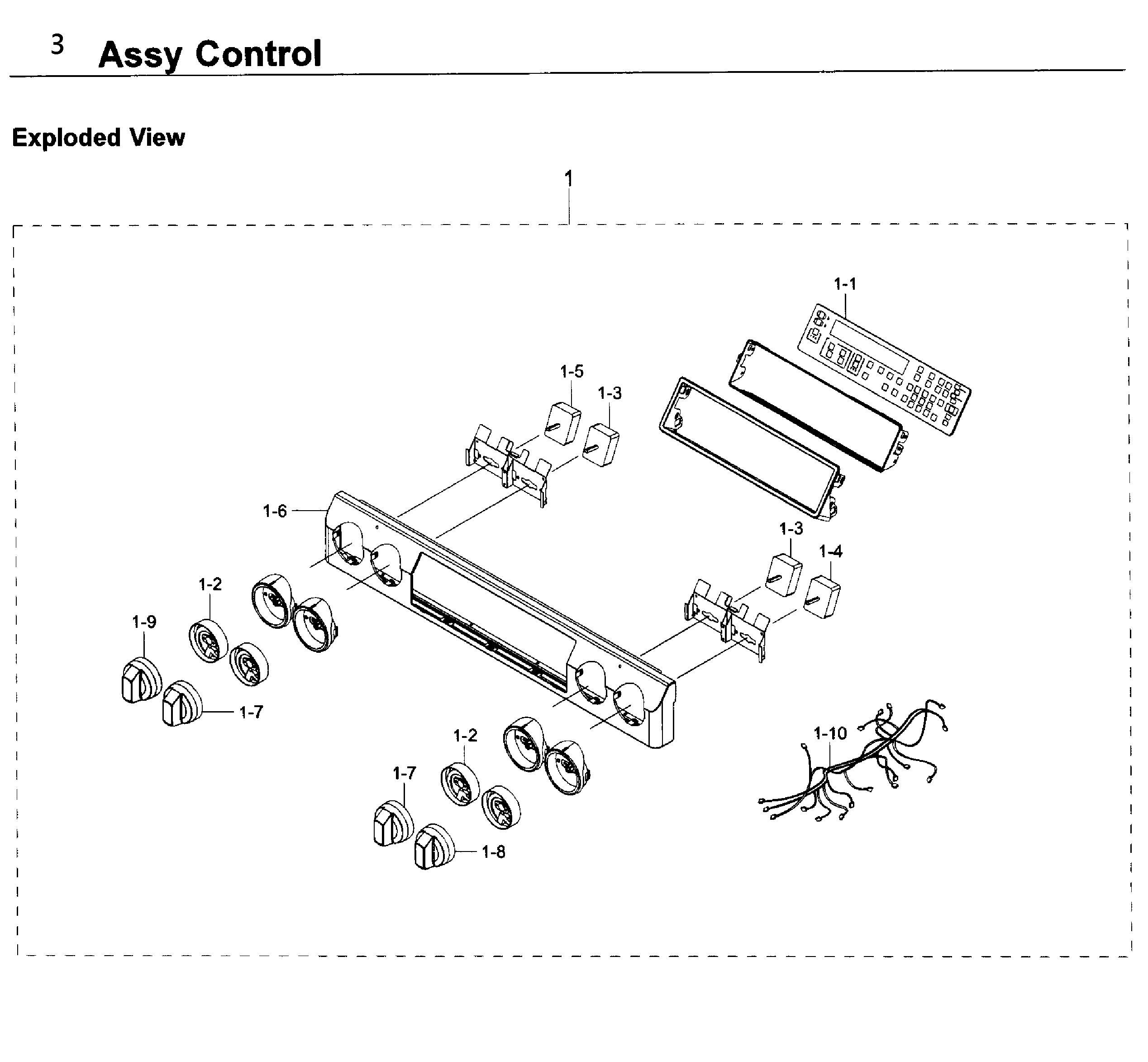 Samsung NE58K9850WG/AA-00 control diagram