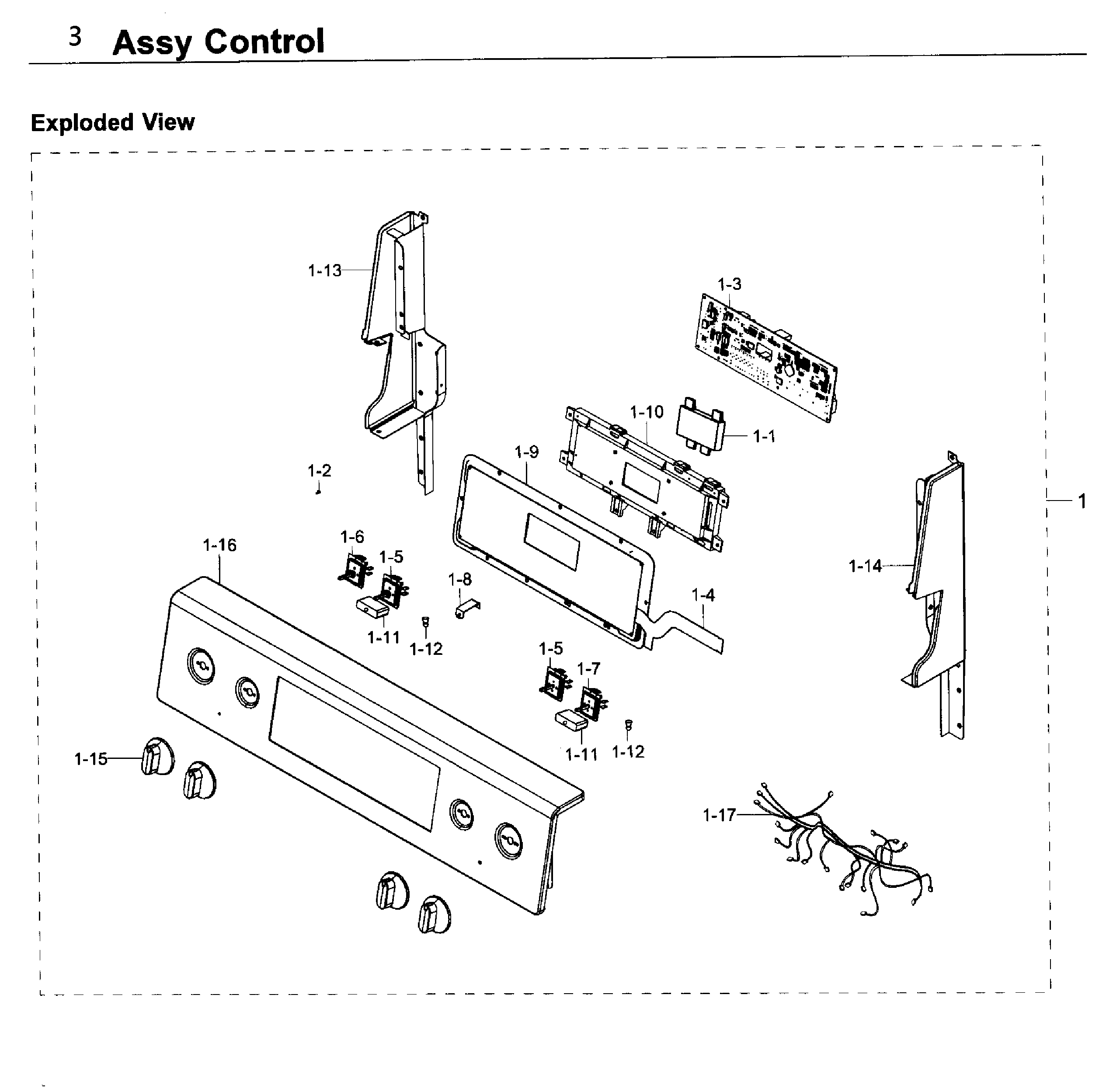 Samsung NE59K3310SW/AA-00 control diagram