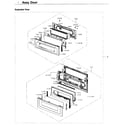 Samsung NX58K9850SG/AA-00 door diagram
