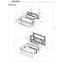 Samsung NX58K9850SS/AA-00 door diagram