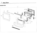 Samsung NX58J5600SG/AA-00 door diagram