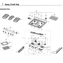 Samsung NX58J5600SG/AA-00 cooktop diagram
