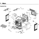 Samsung NX58K3310SW/AA-00 main asy diagram