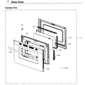 Samsung NX58K3310SW/AA-00 door diagram