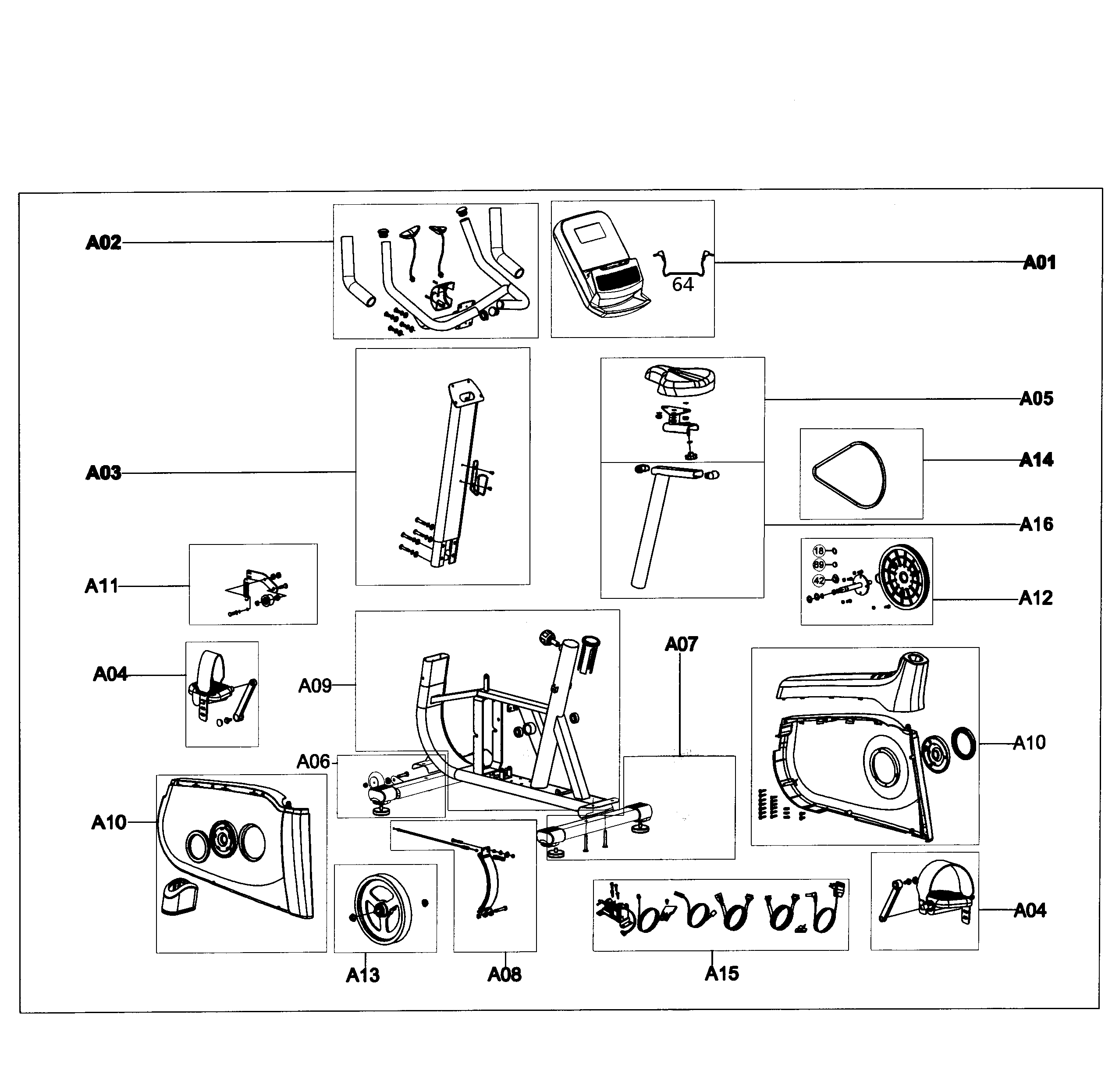 AFG 7.3AU main assy diagram