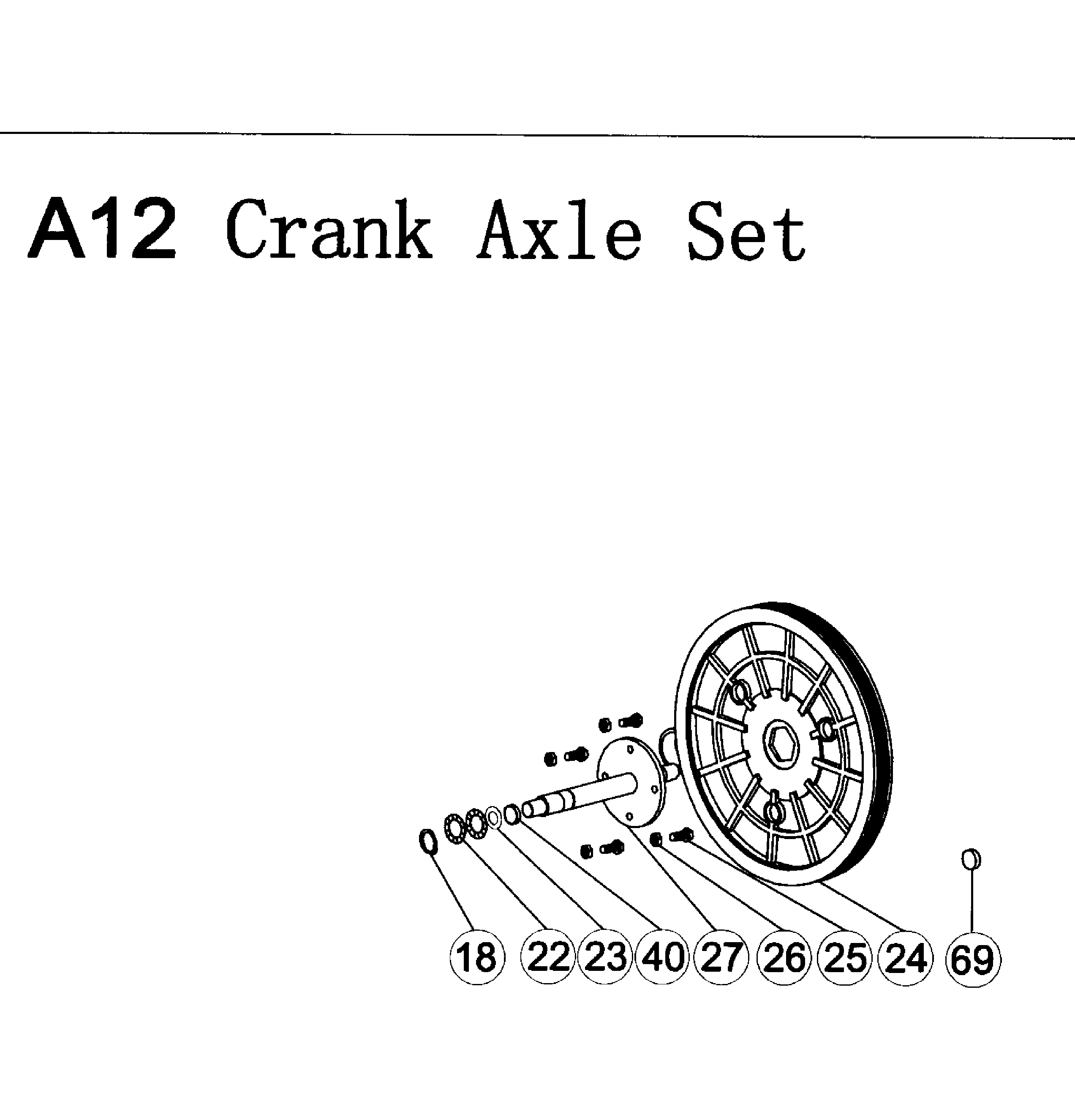 AFG 7.3AU crank axle diagram