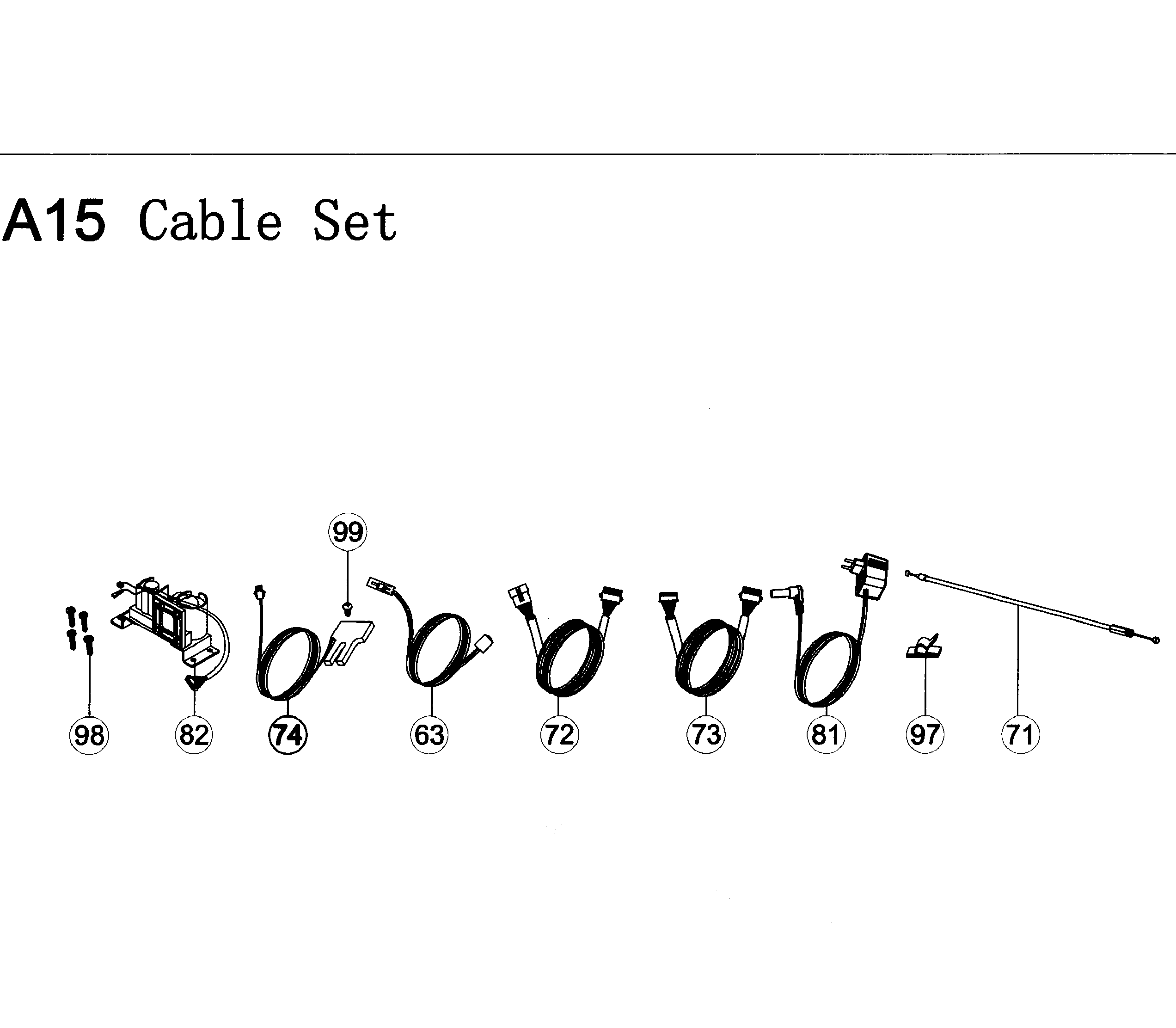 AFG 7.3AU cable set diagram