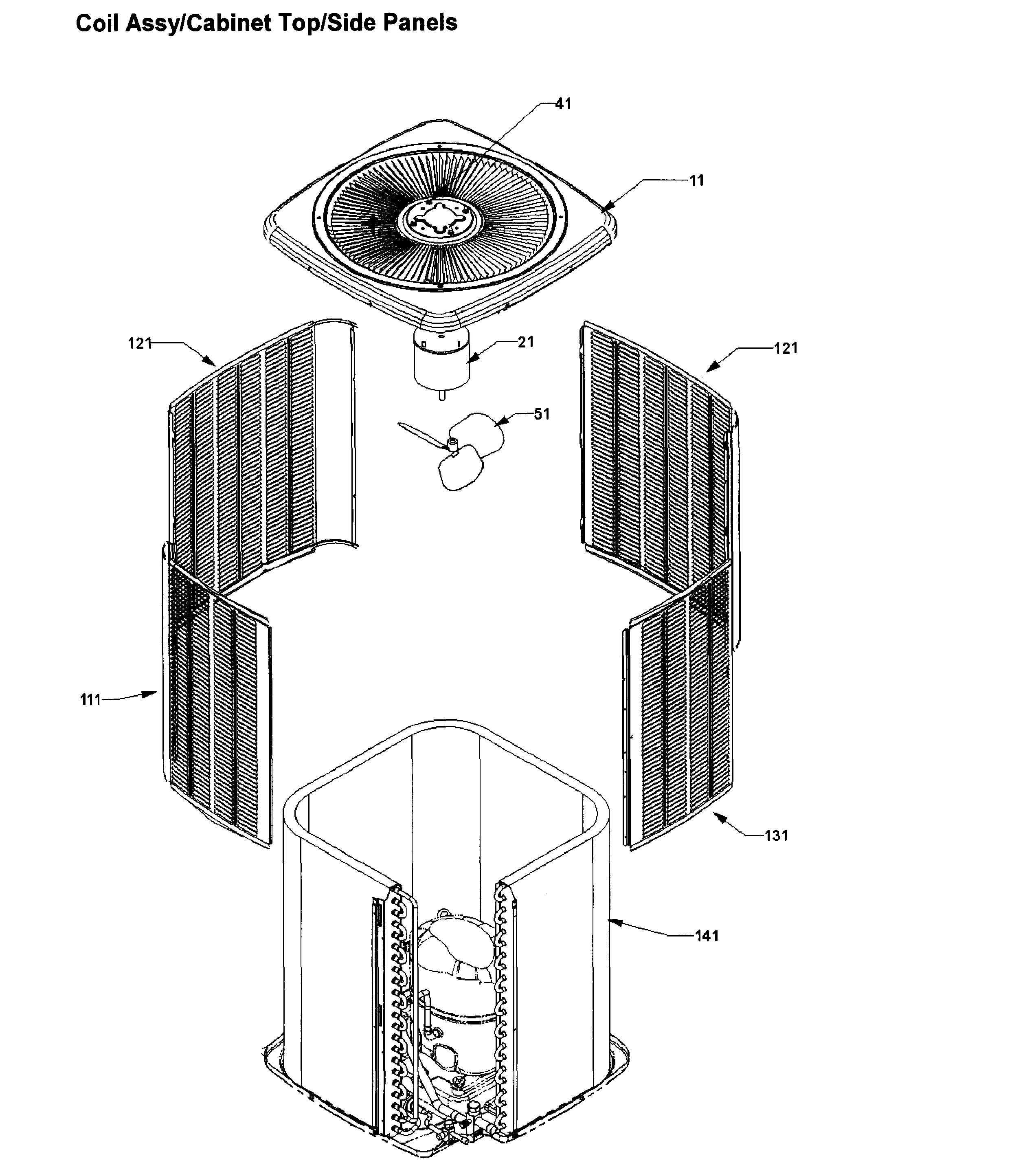 Goodman CKL49-1N cabinet asy diagram