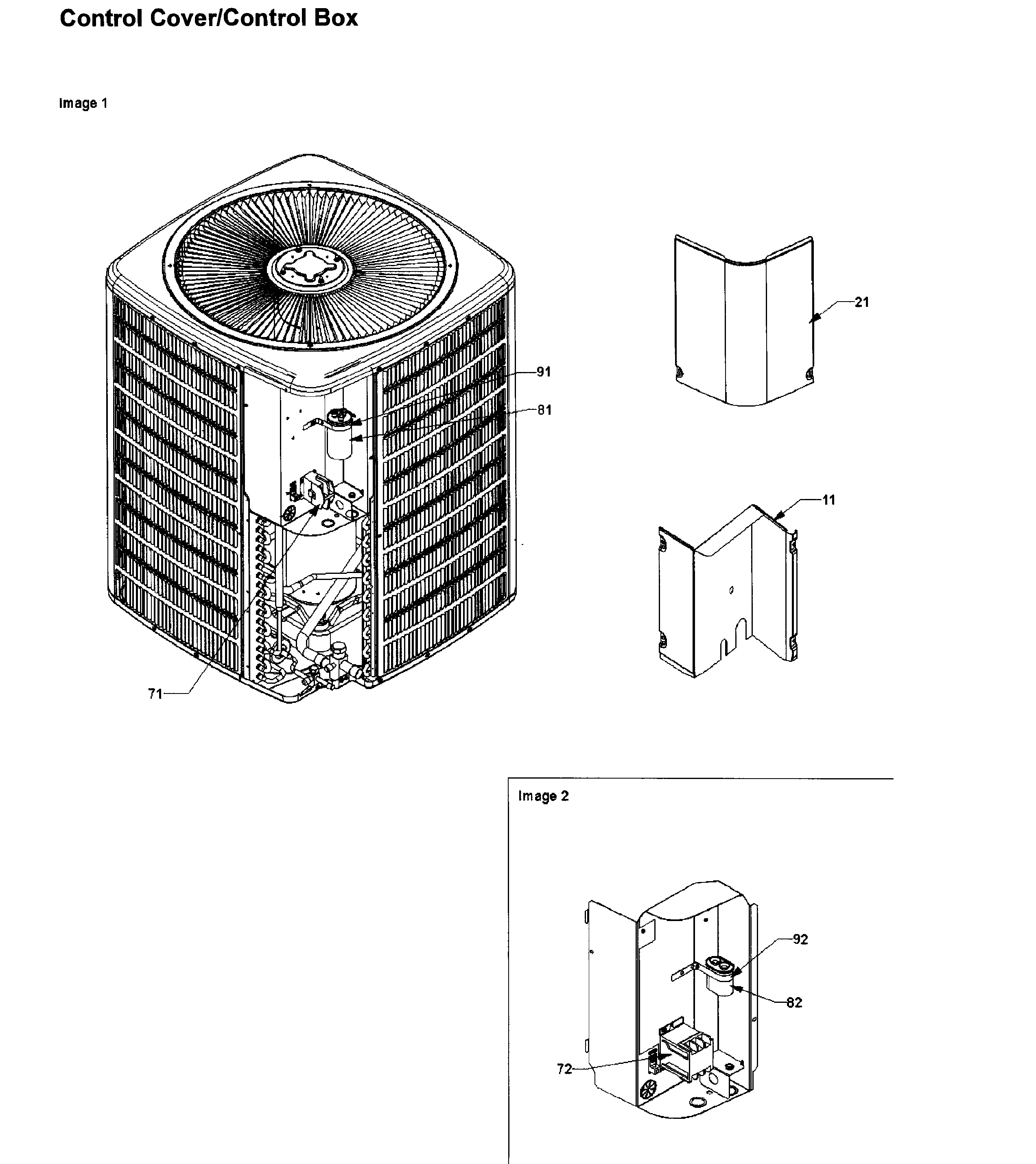 Goodman CKL60-1PB control box & cover diagram