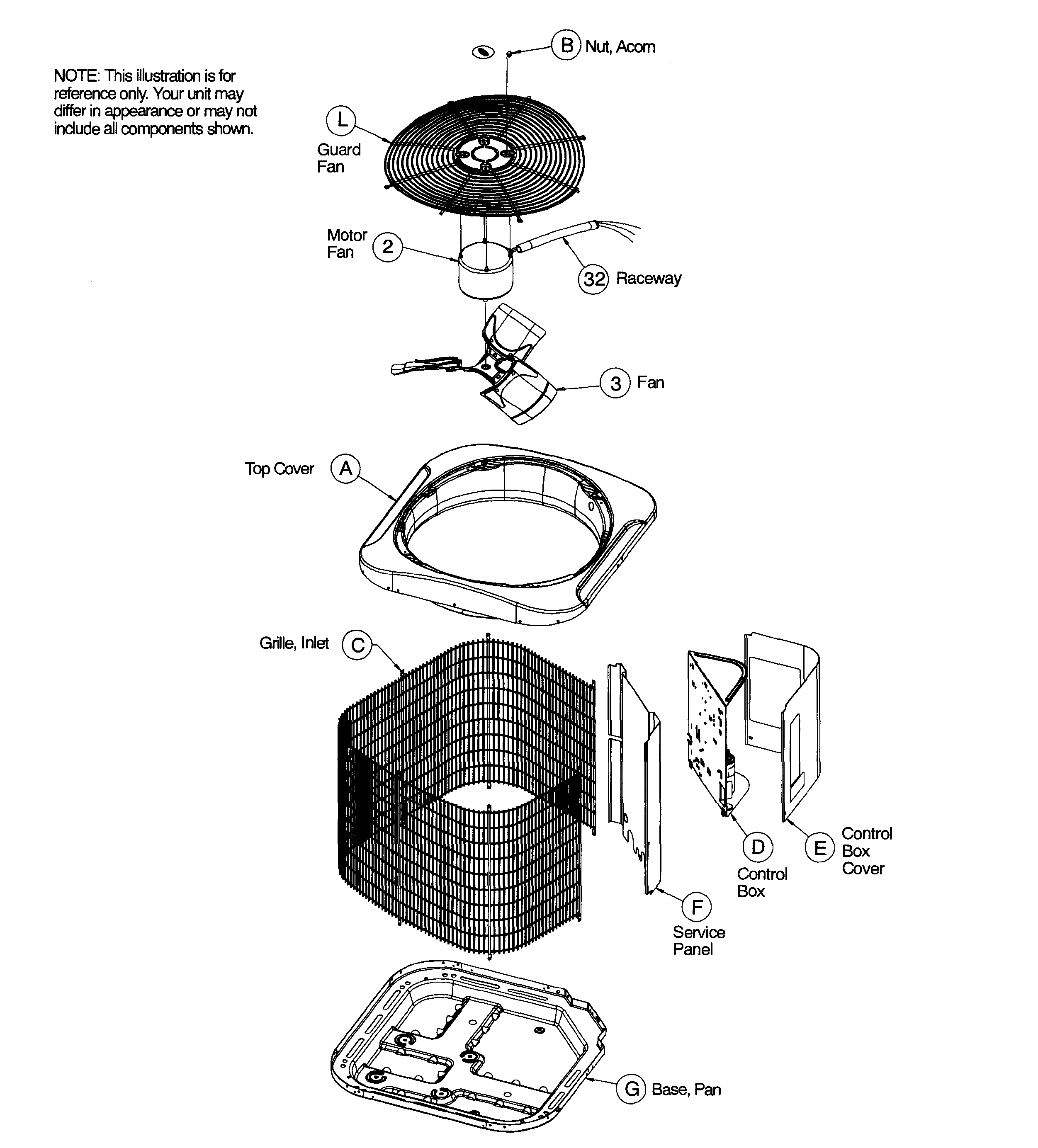 ICP N4A442GKA100 main asy 1 diagram