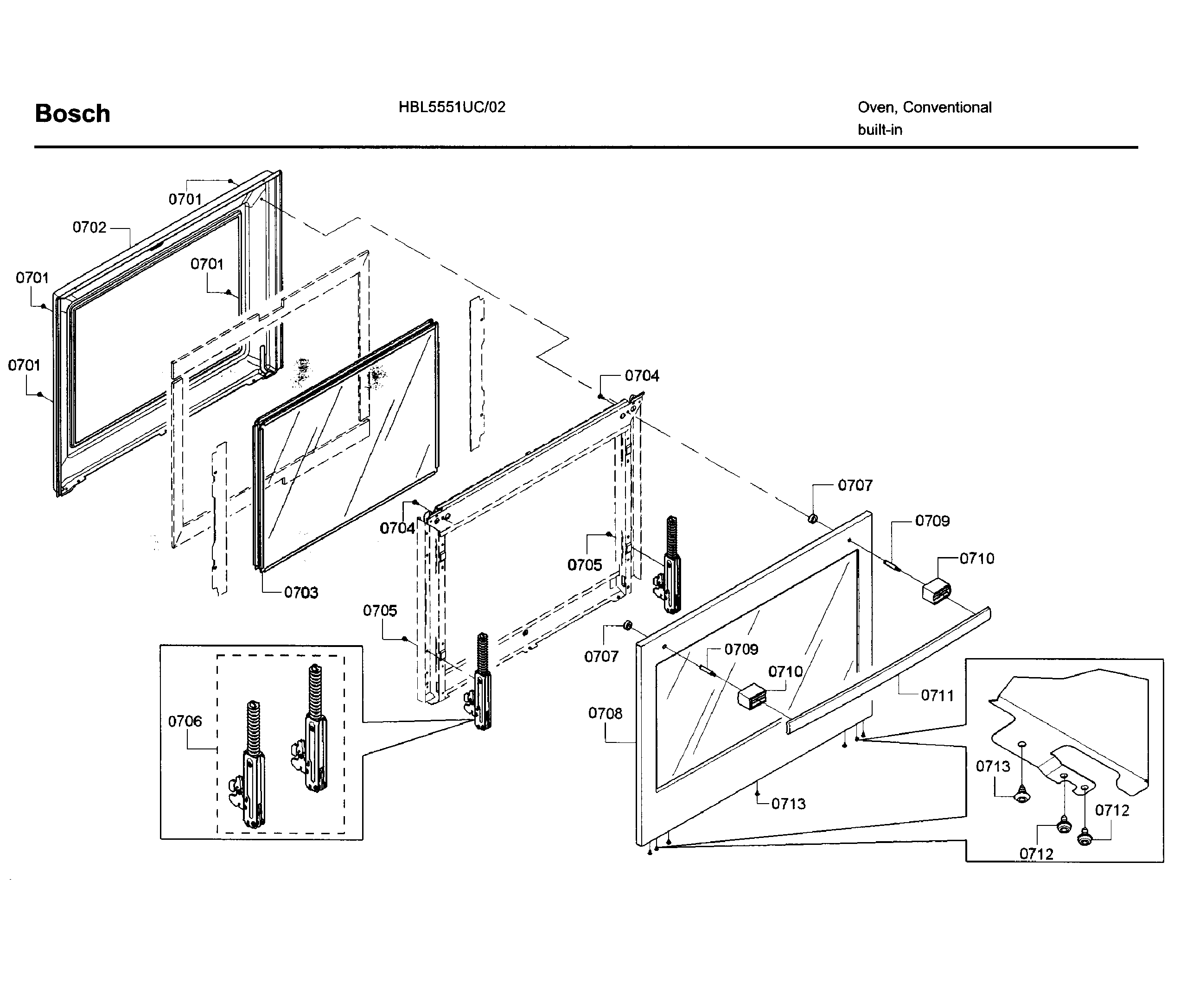 Bosch HBL5551UC/02 door 2 diagram