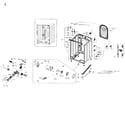 Samsung WW22K6800AW/A2-00 frame & cover parts diagram