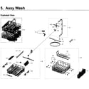 Samsung DW80K5050UB/AA-00 wash asy diagram